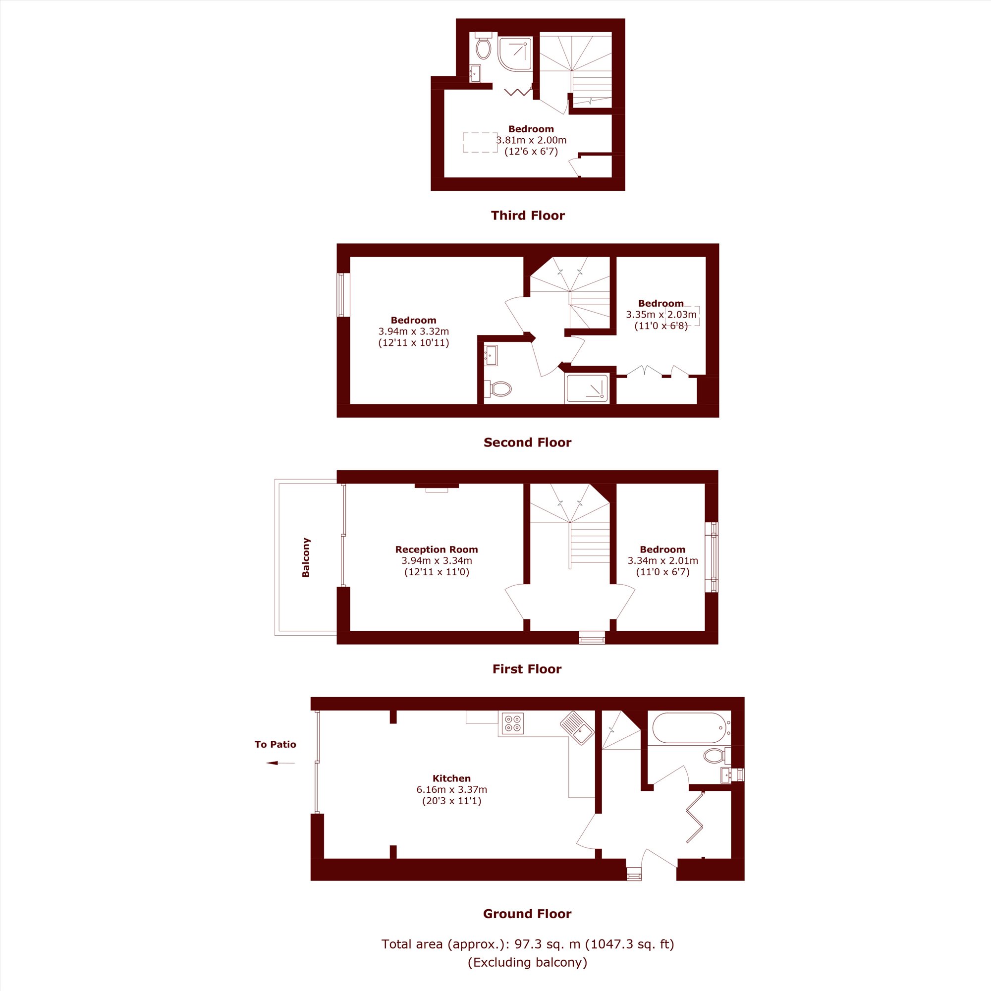 84, Carrara Wharf, London floorplan