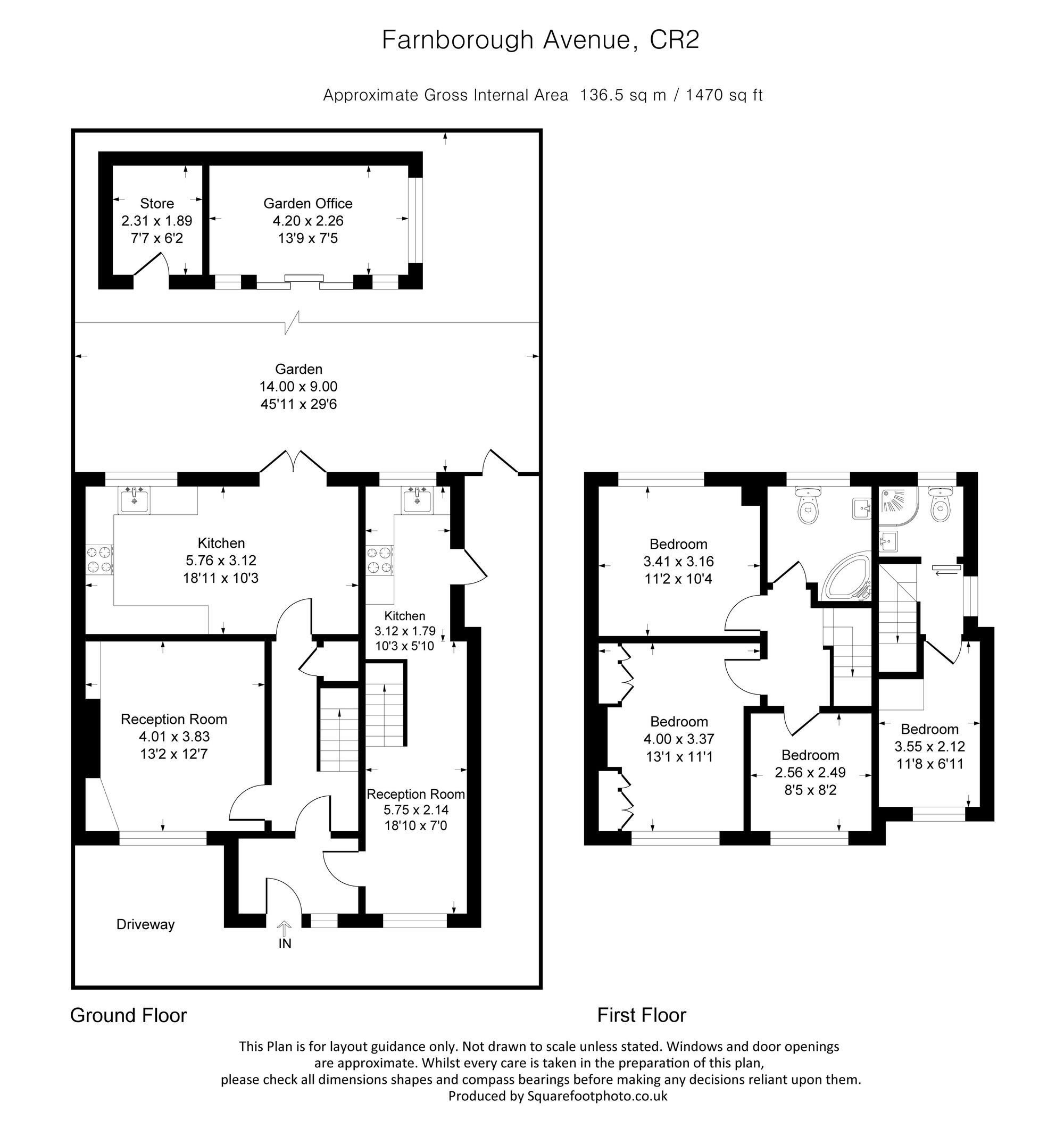 58 Farnborough Avenue, South Croydon floorplan