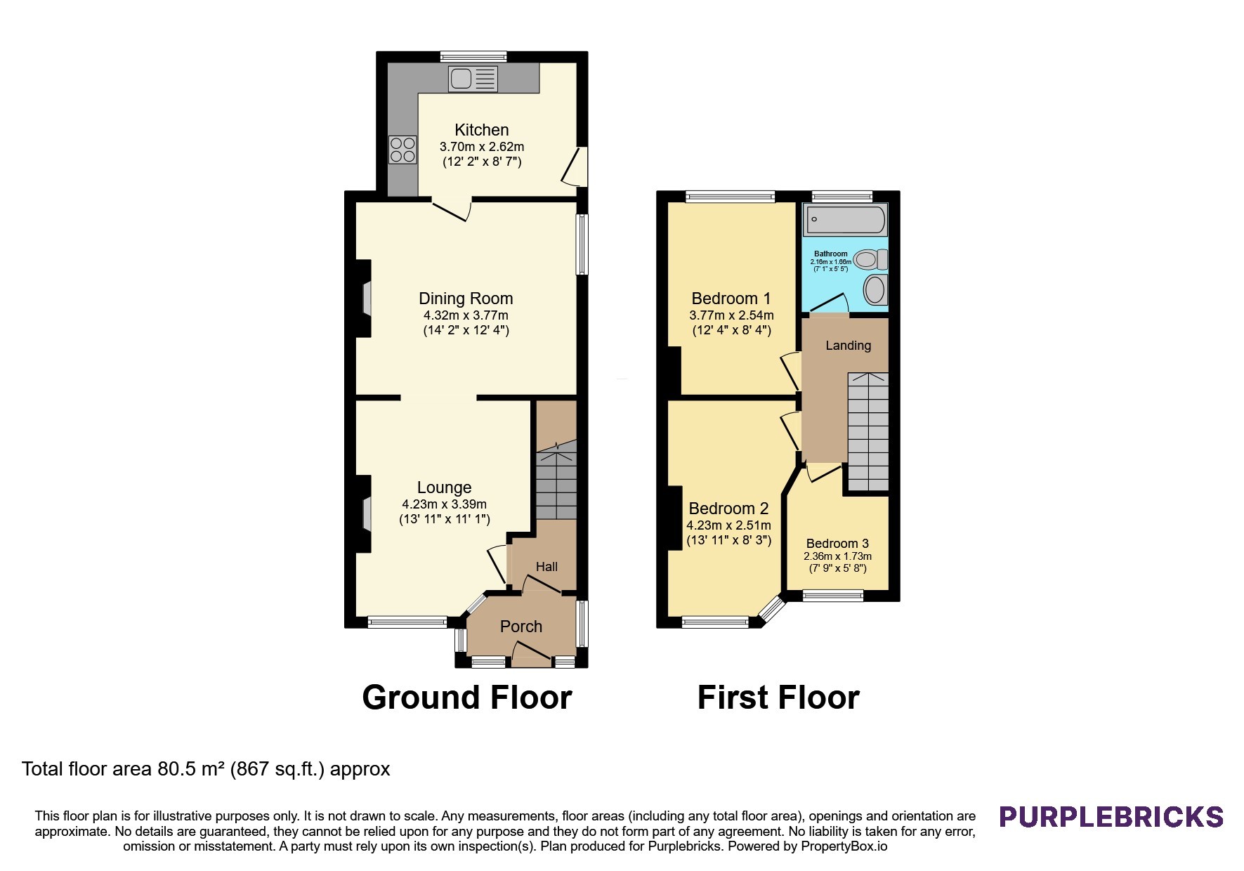 59, Lewis Road, Manchester floorplan