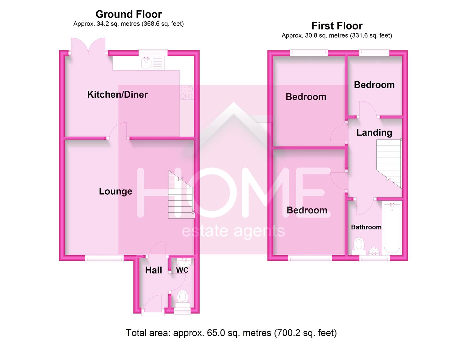 24, Leach Drive, Manchester floorplan