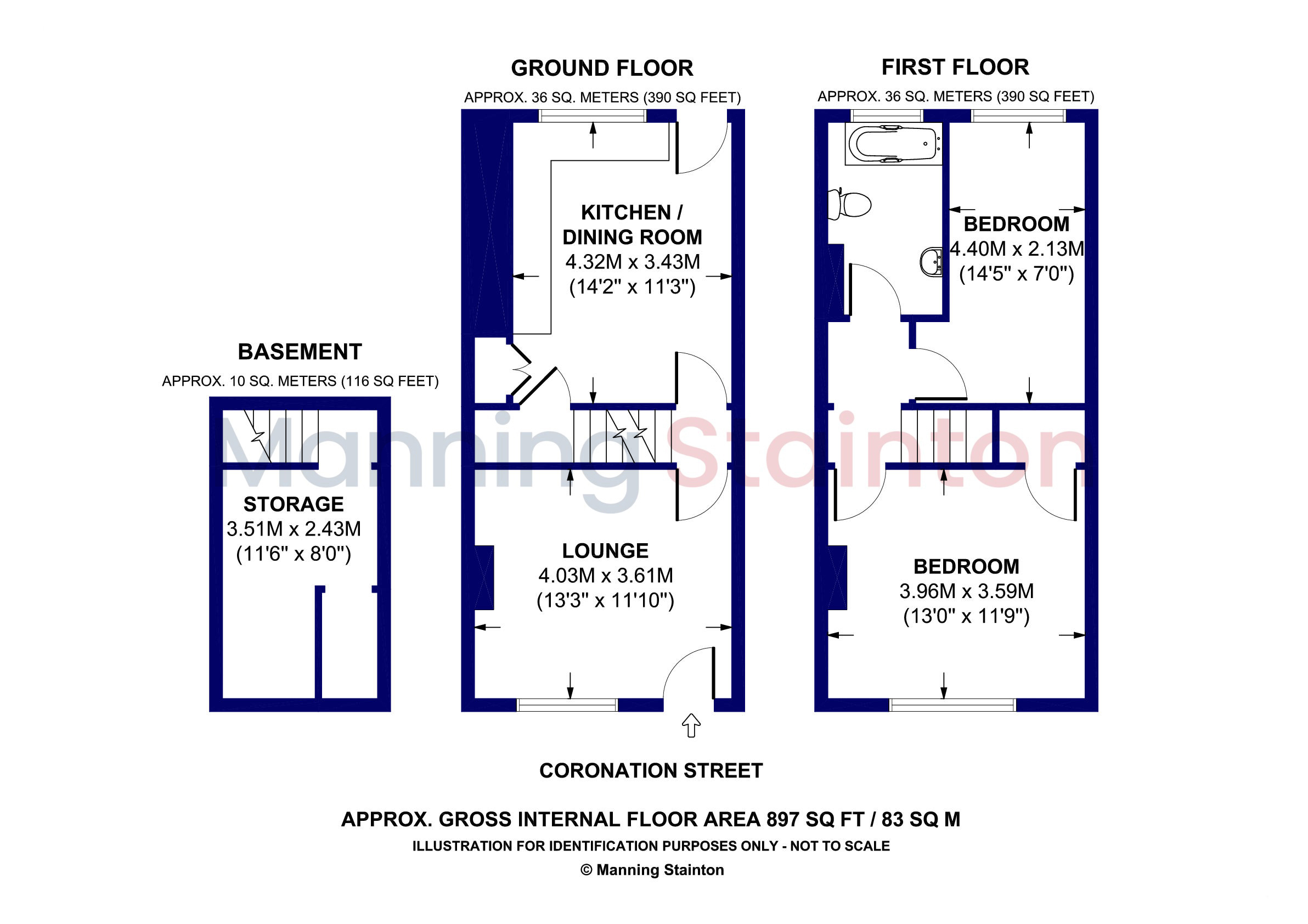4, Coronation Street, Wakefield floorplan