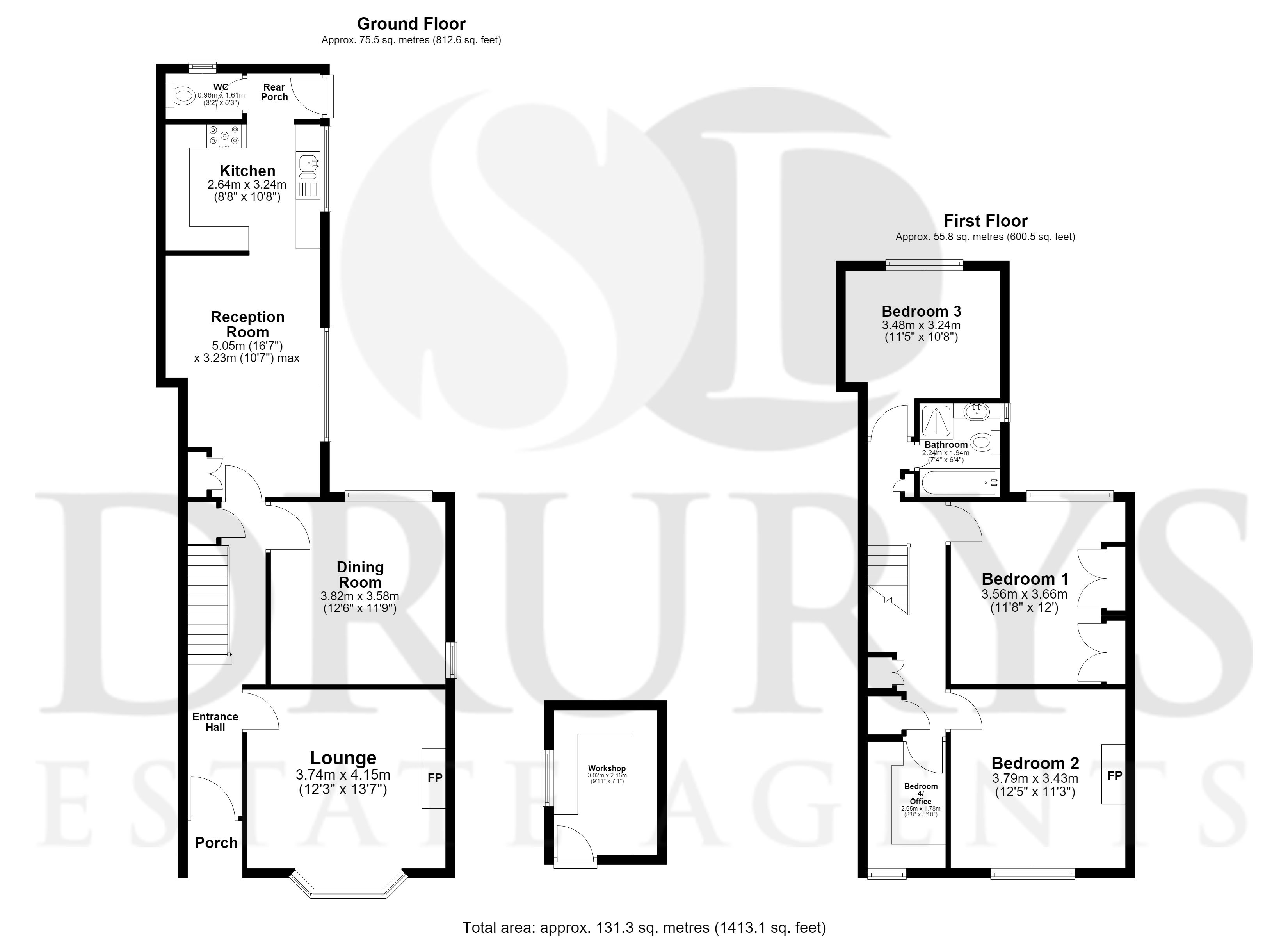 24, Carlton Road, Boston floorplan