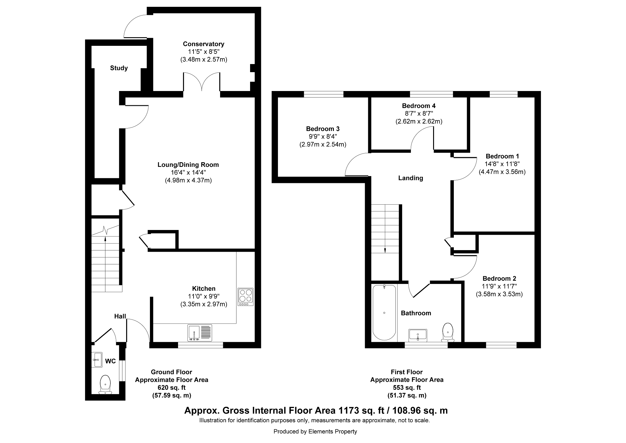 6 Pyecombe Court, Cuckfield Close, Crawley floorplan