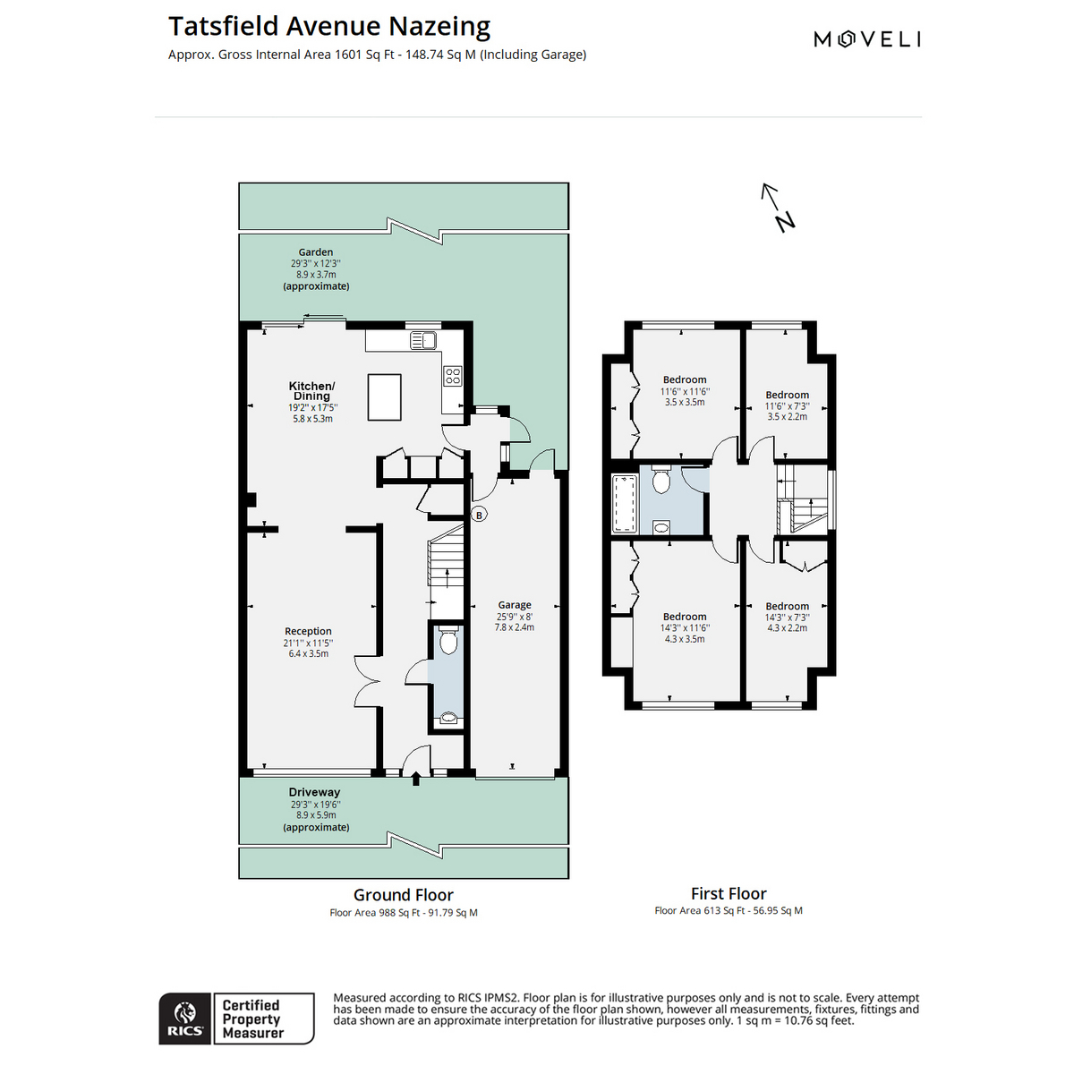 10, Tatsfield Avenue, Nazeing floorplan