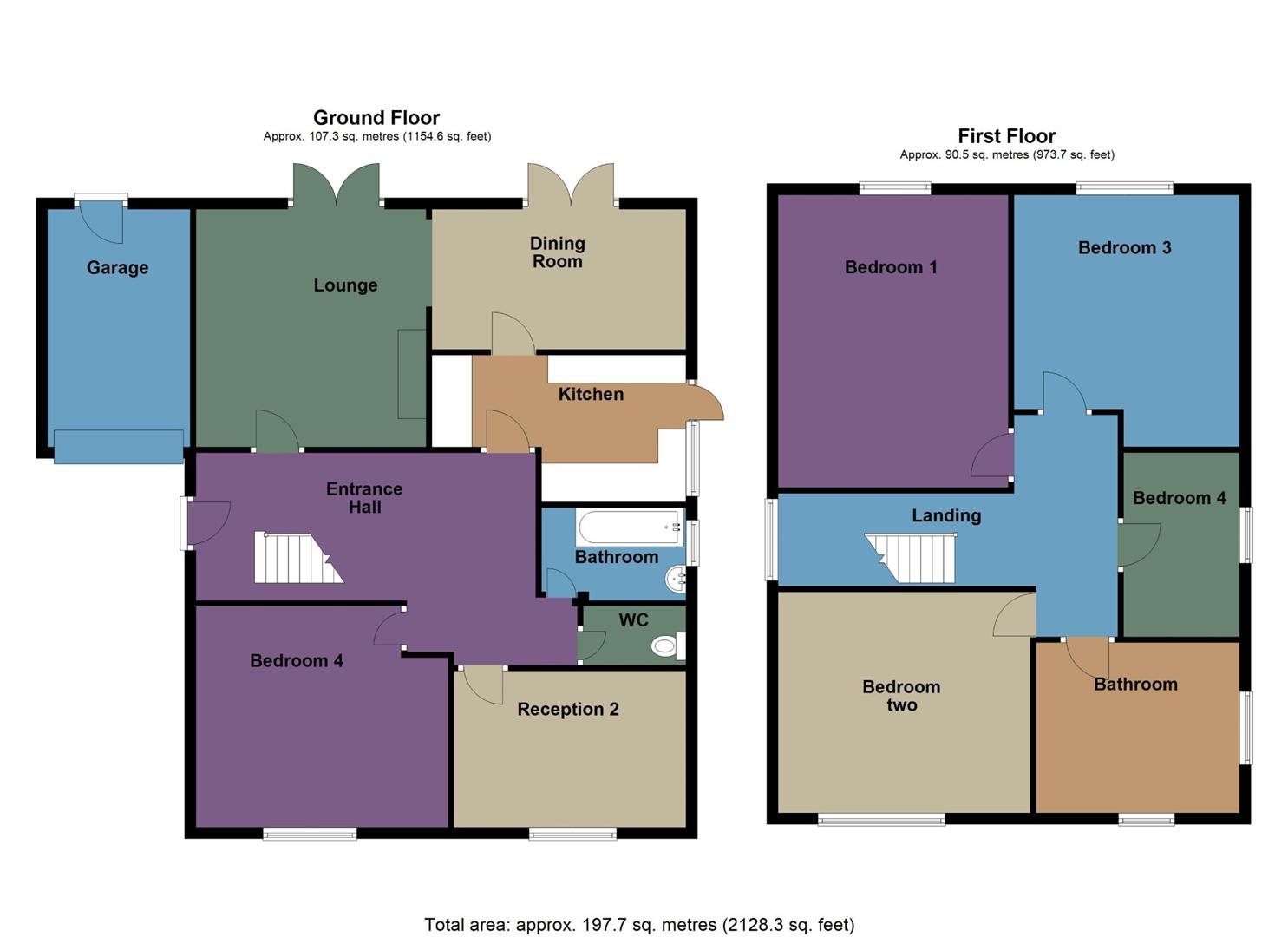 16, Village Close, Neath floorplan