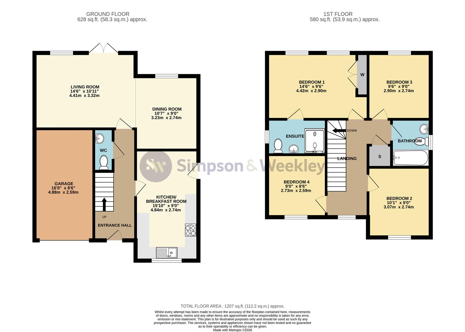 56, Coltsfoot Road, Rushden floorplan