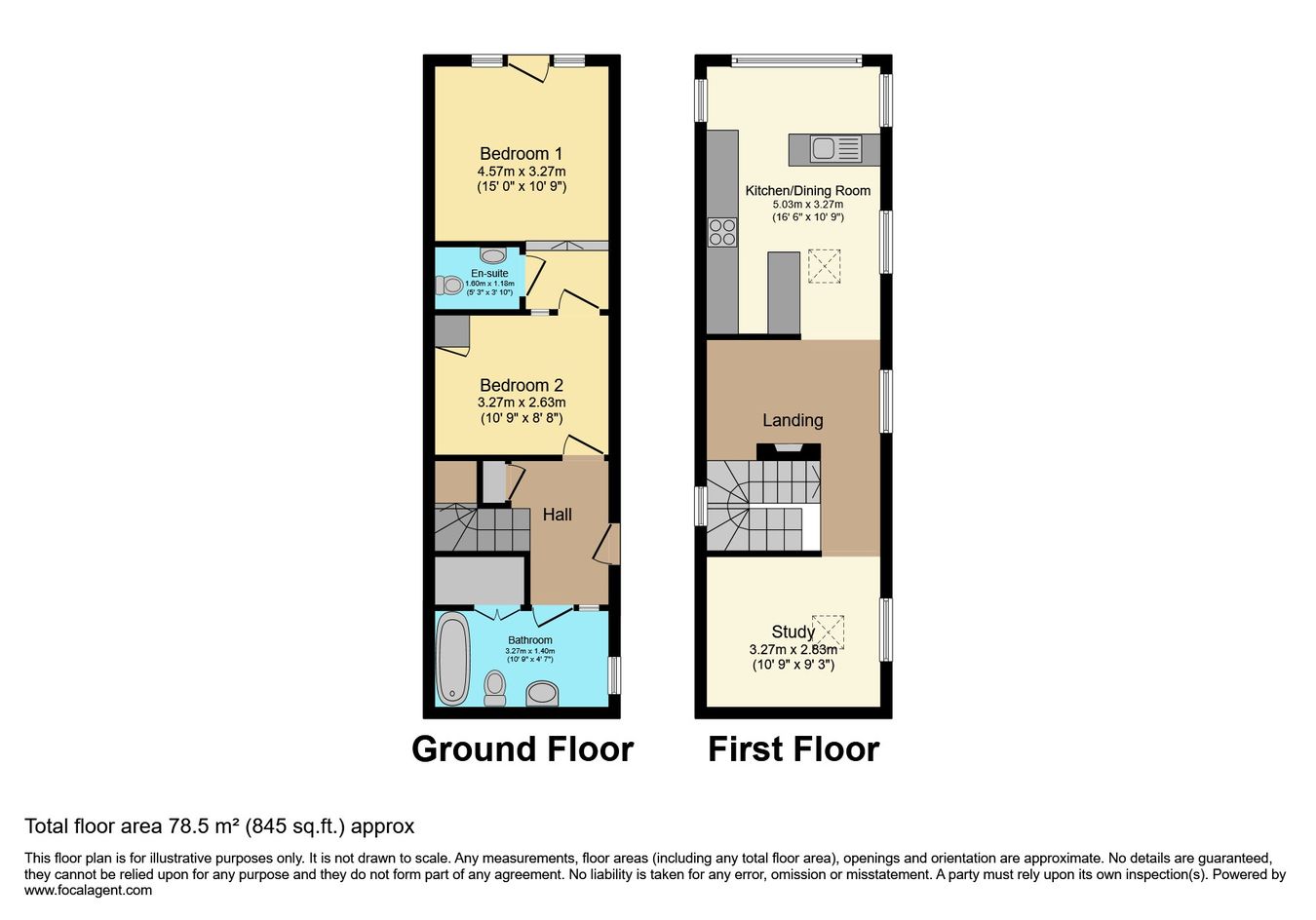 2 Cross A Dyke, Presteigne floorplan