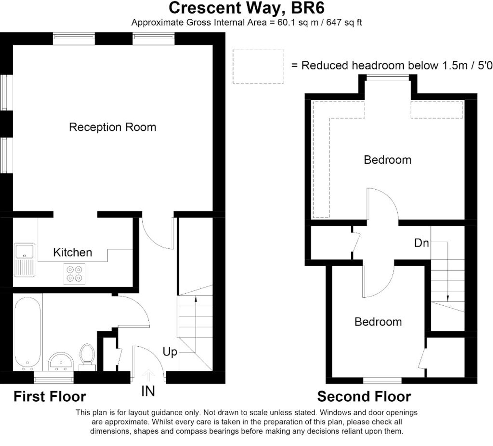 15a Crescent Way, Orpington floorplan