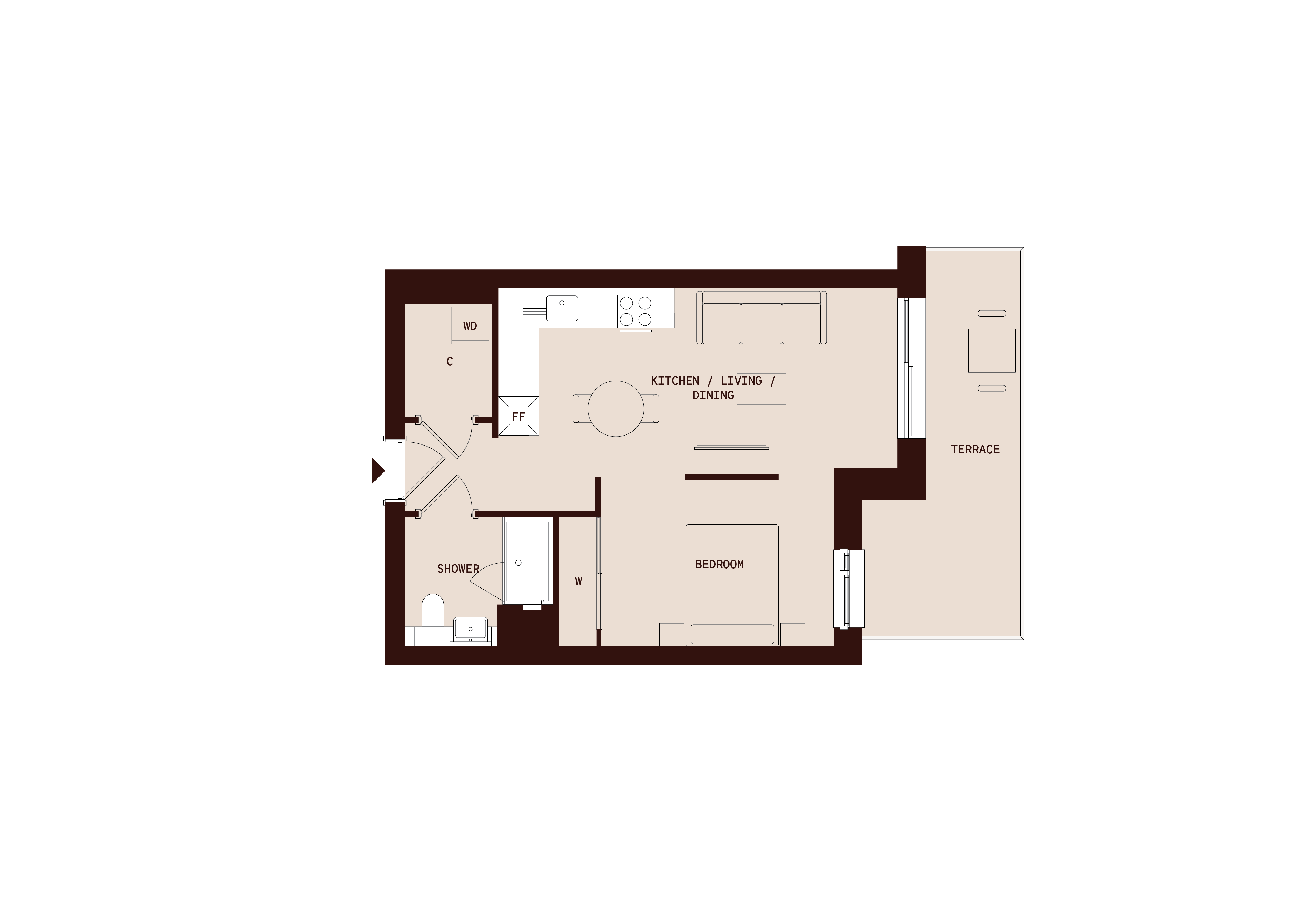 Flat 3, Dovecote House, 19 Beaufort Square, Colindale floorplan