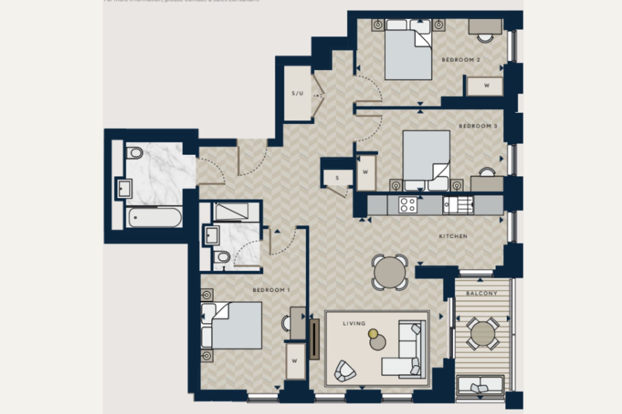 44.06 One Thames Quay 222 Marsh Wall, London floorplan