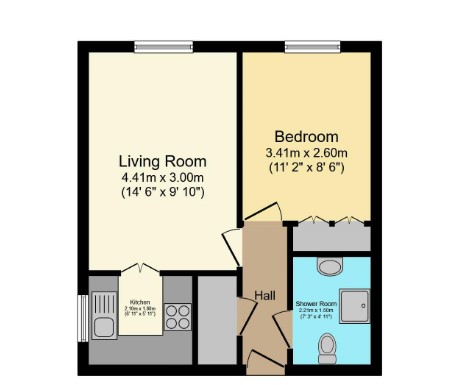 Flat 44, Nevyll Court, 31, Station Road, Essex floorplan