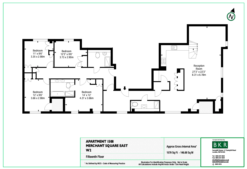 Merchant Square East, London floorplan