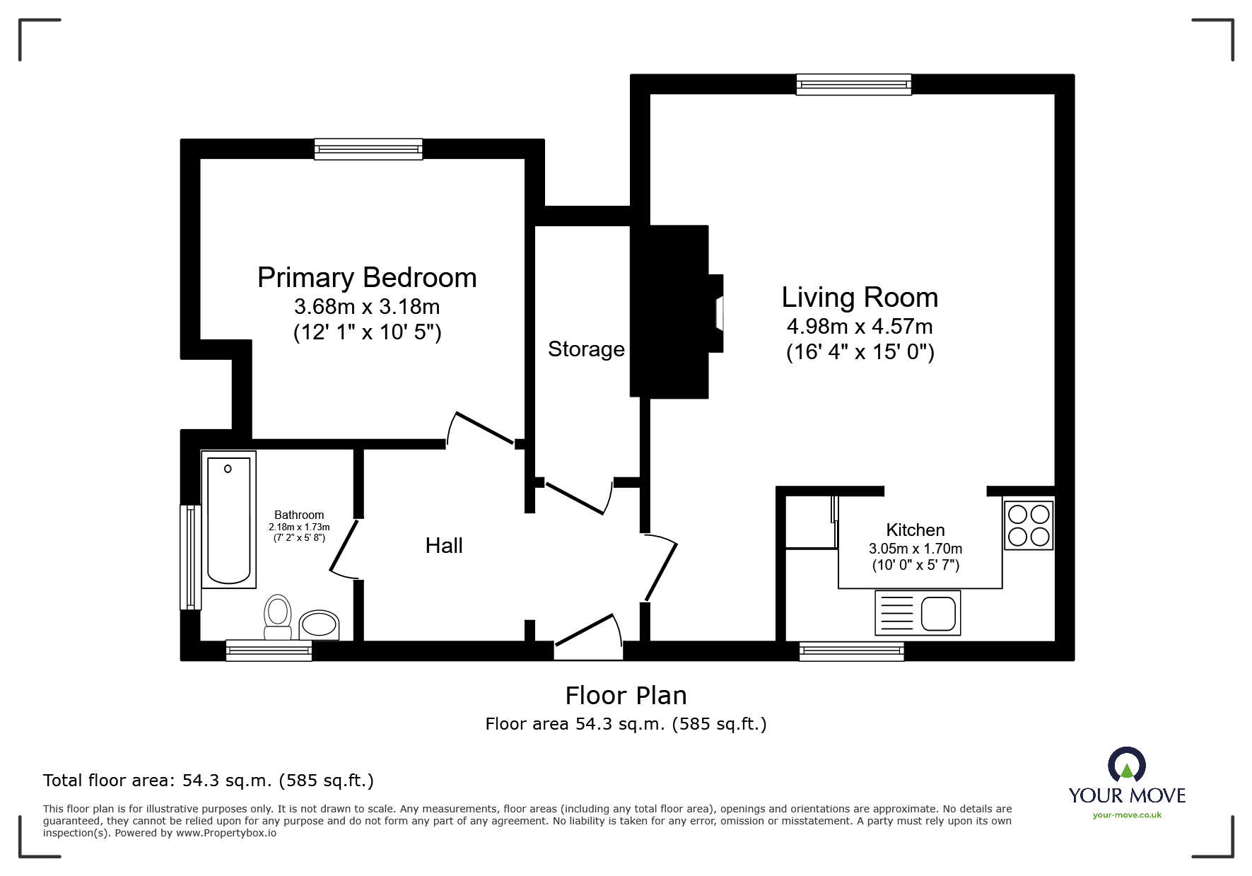 Flat 3, Hillcrest House,, Harraby Grove, Cumbria floorplan