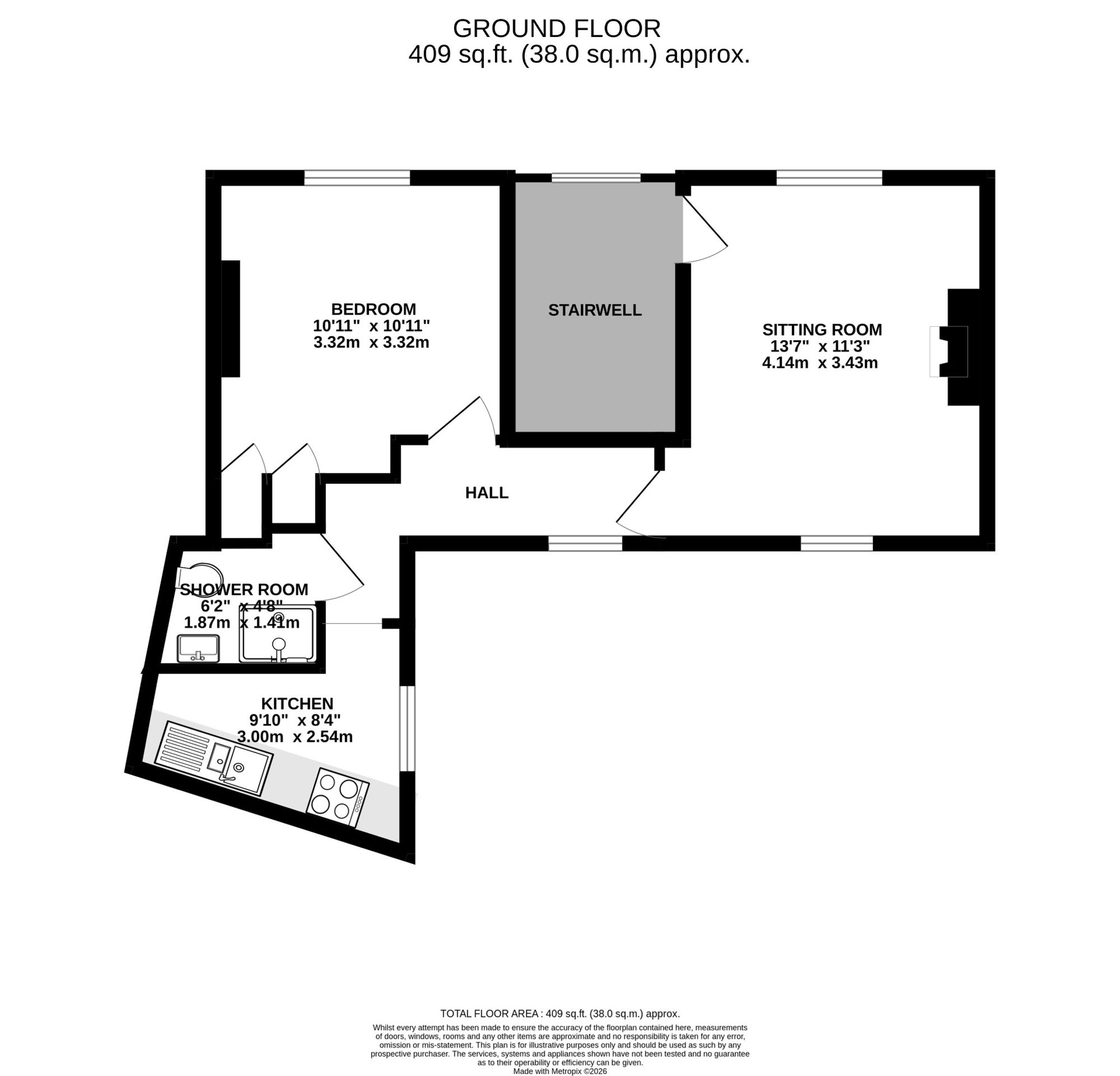 33a Bohill, Penryn floorplan