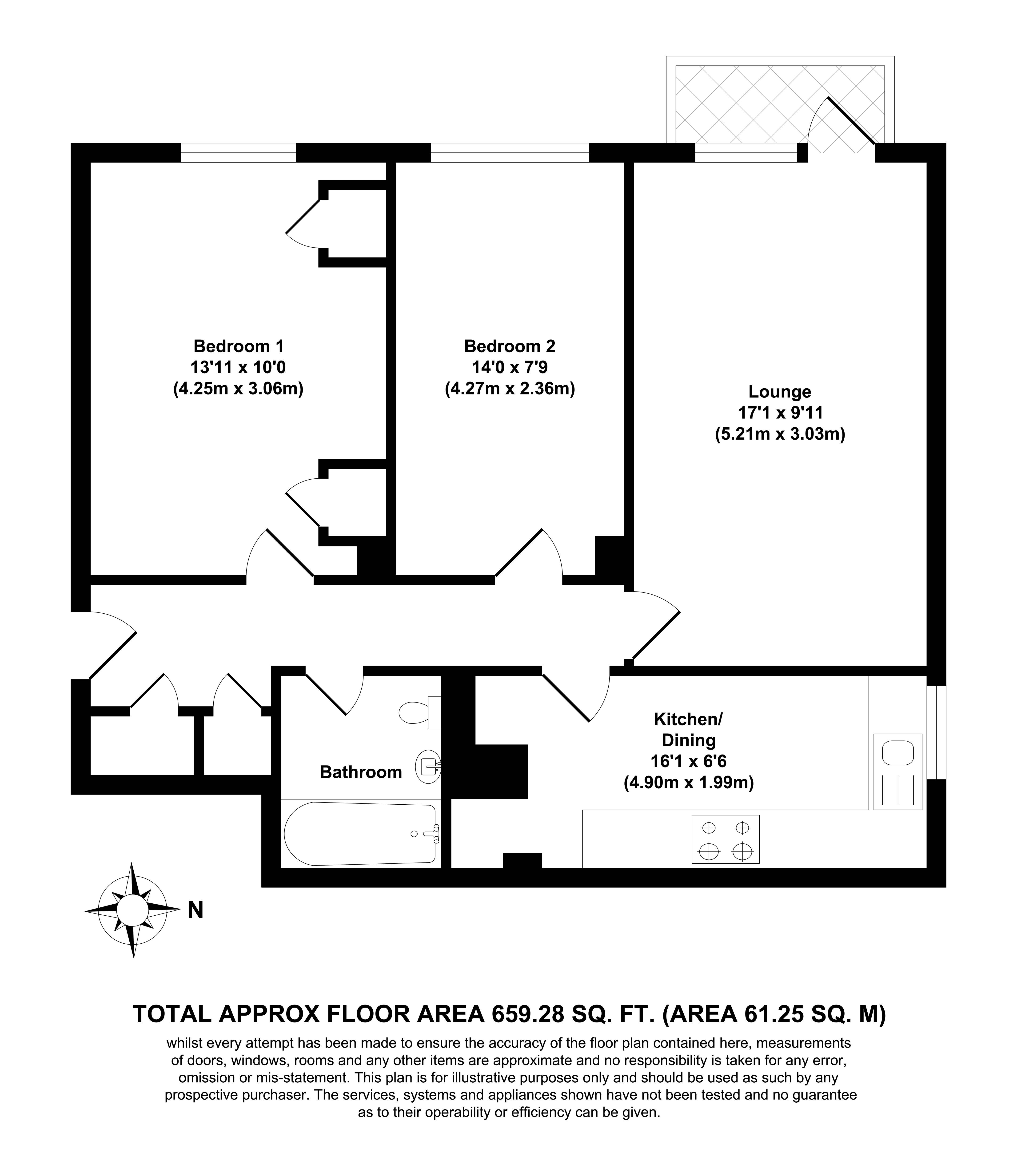82 Upper Fosters, New Brent Street, London floorplan