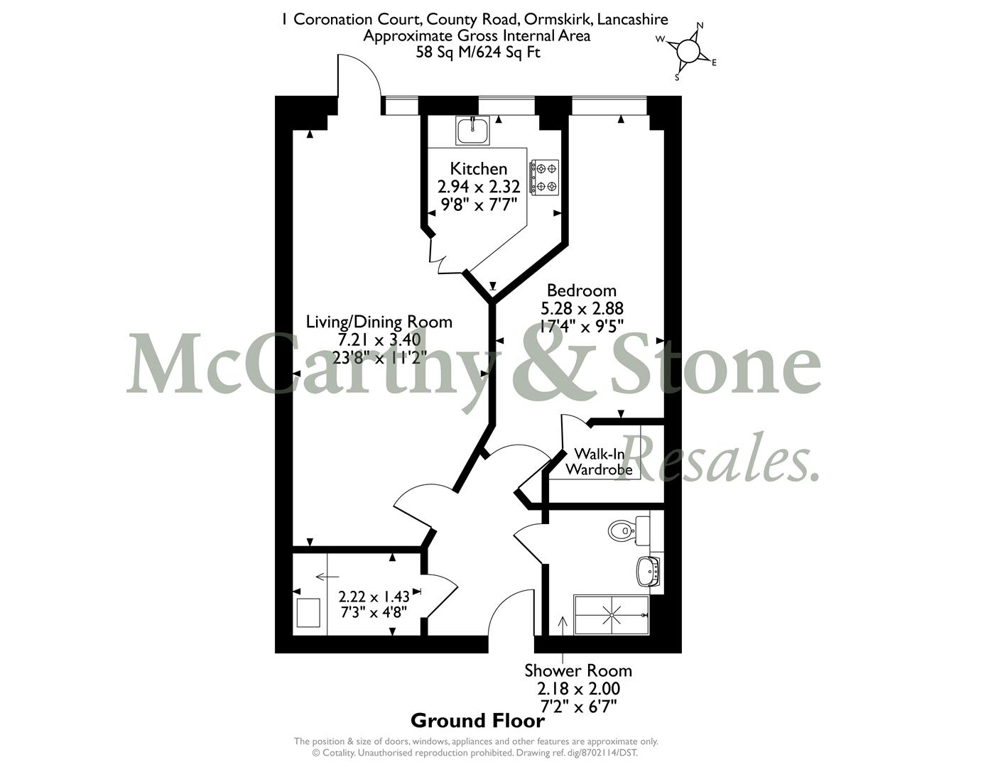 1 Coronation Court, County Road, Ormskirk floorplan