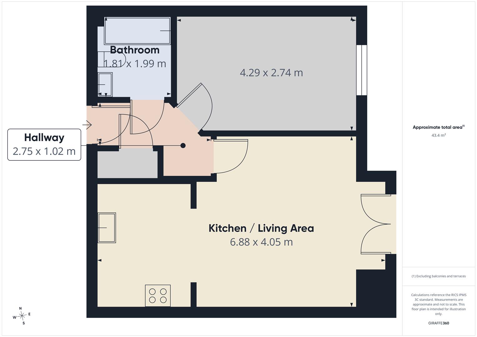 44, Hillcrest Court, Wallasey floorplan