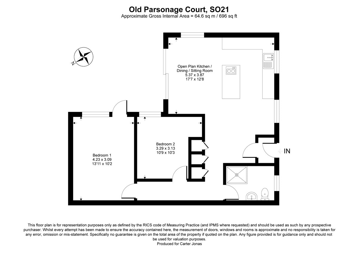 14, Old Parsonage Court, Winchester floorplan