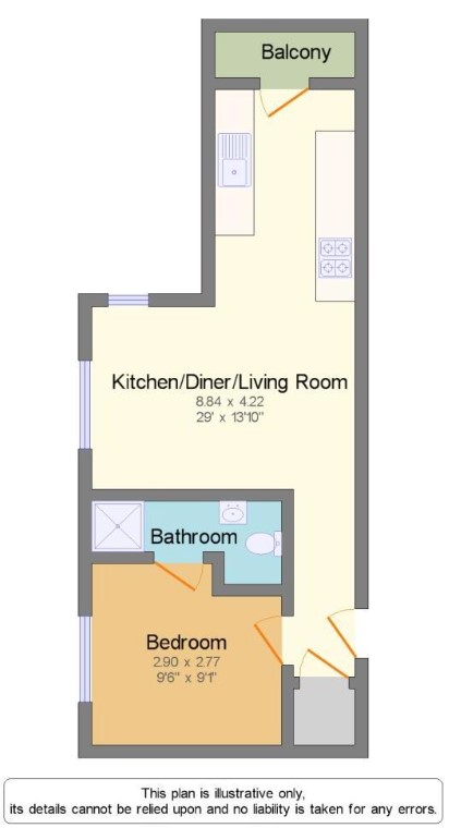 19, Kings Croft, Preston floorplan