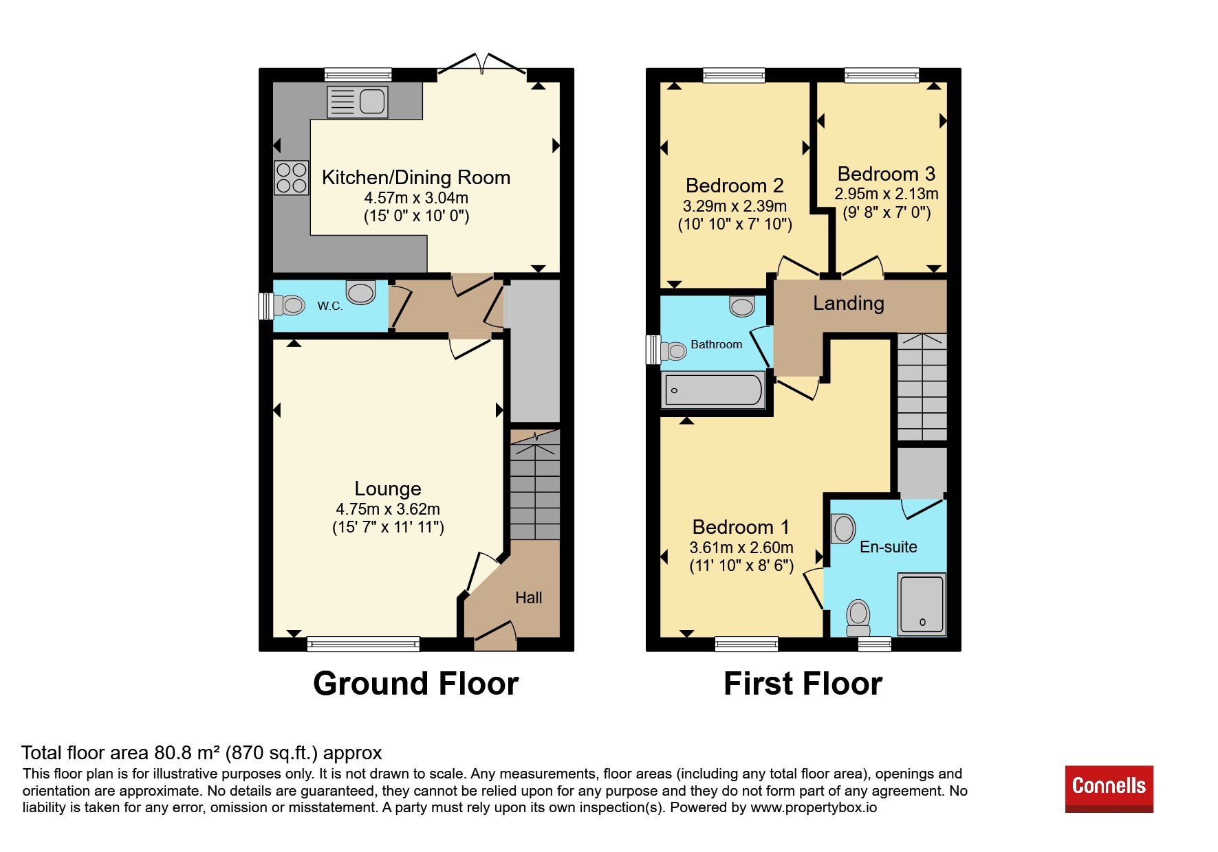 10, Rossiter Road, Taunton floorplan