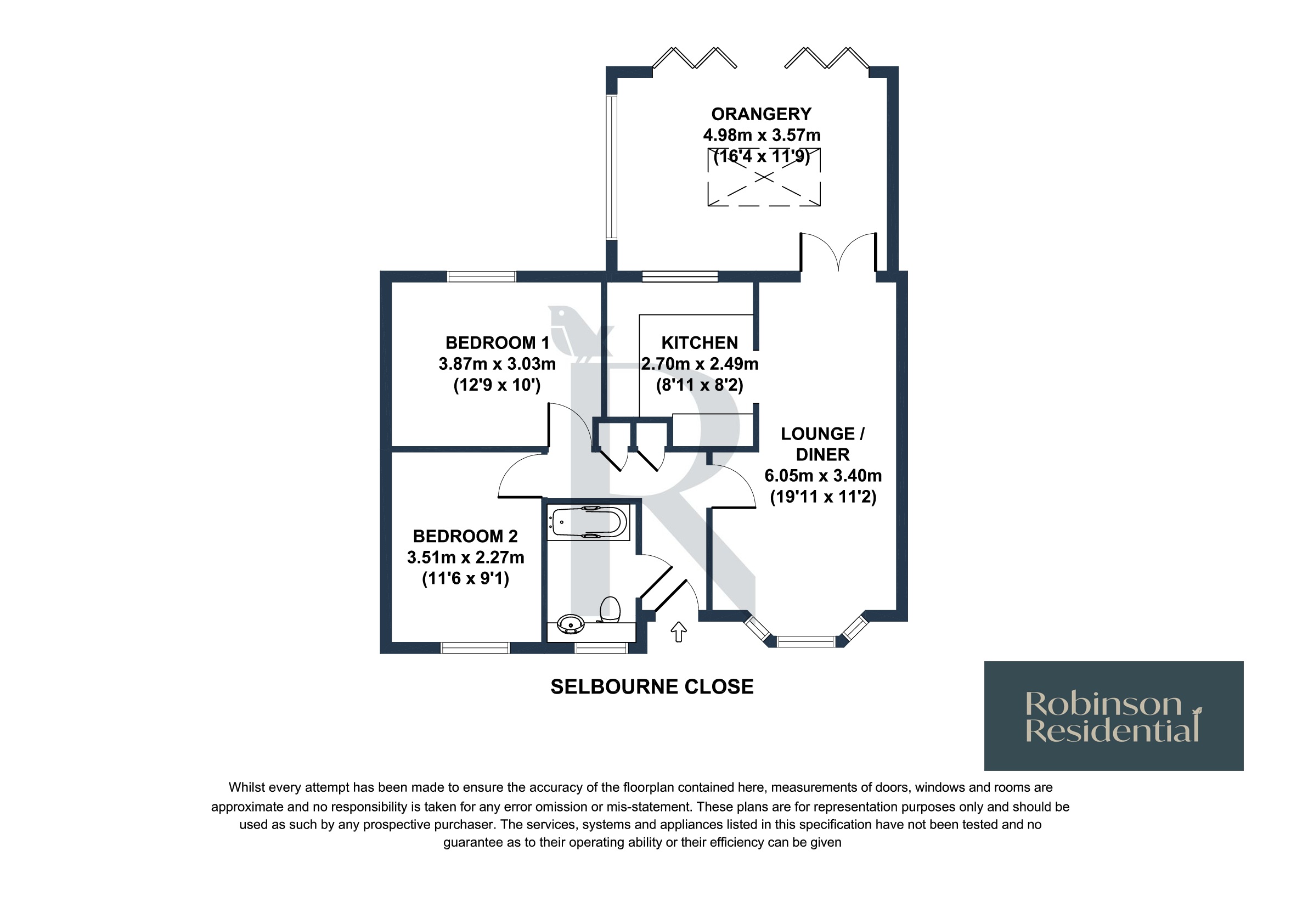 2, Selbourne Close, Barnsley floorplan