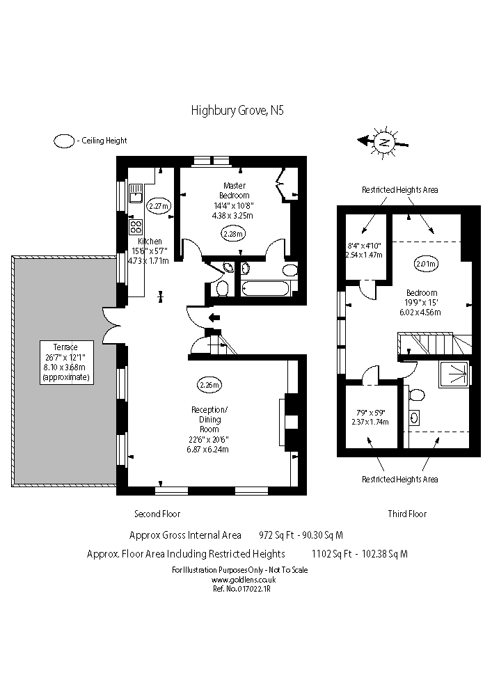Highbury Grove, Highbury Fields, Islington, London N5, 2 bedroom flat