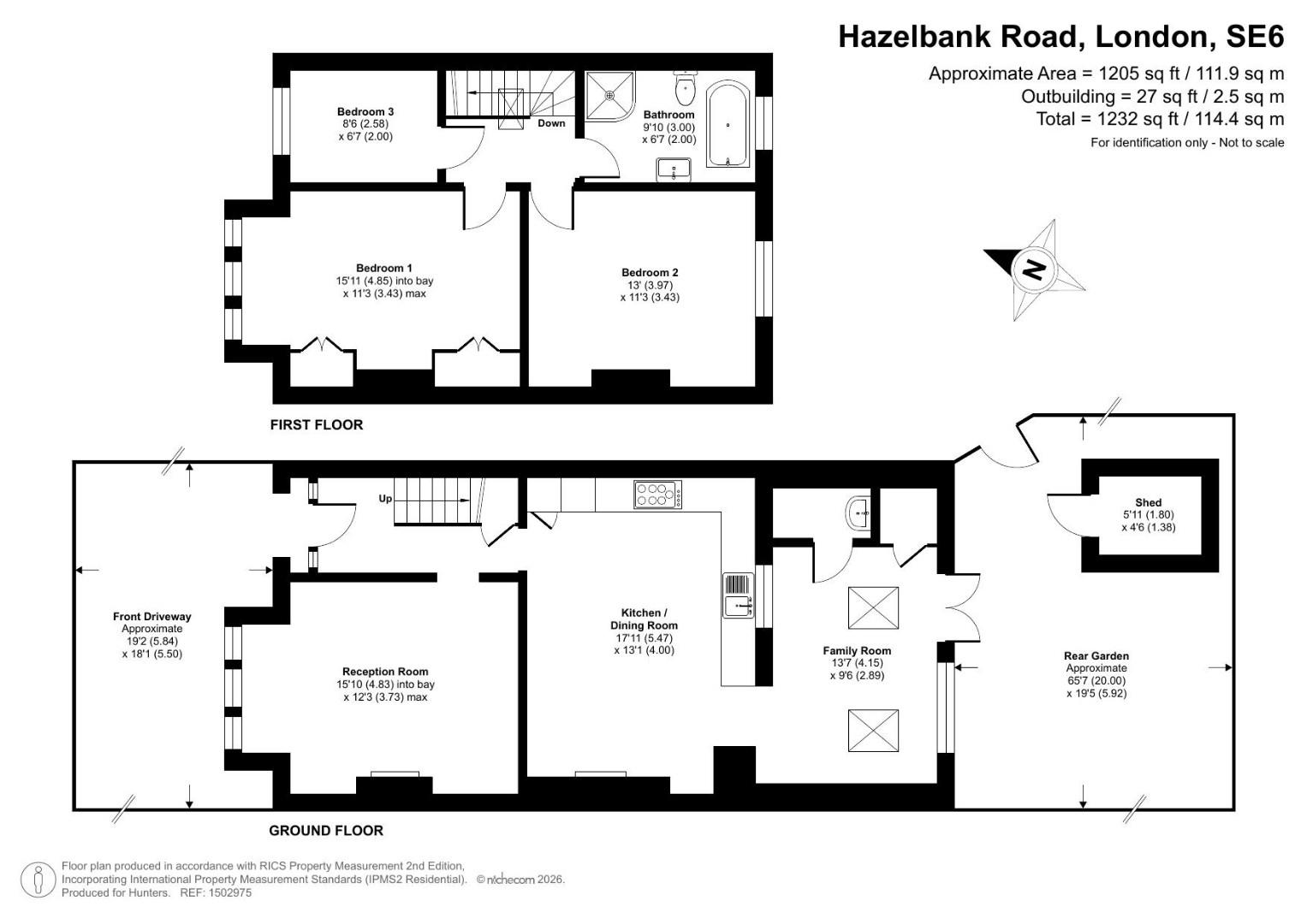 191, Hazelbank Road, London floorplan