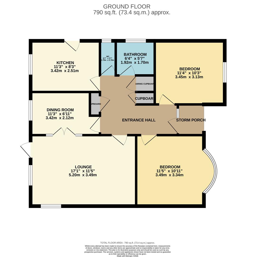 4, Frobisher Close, Worthing floorplan