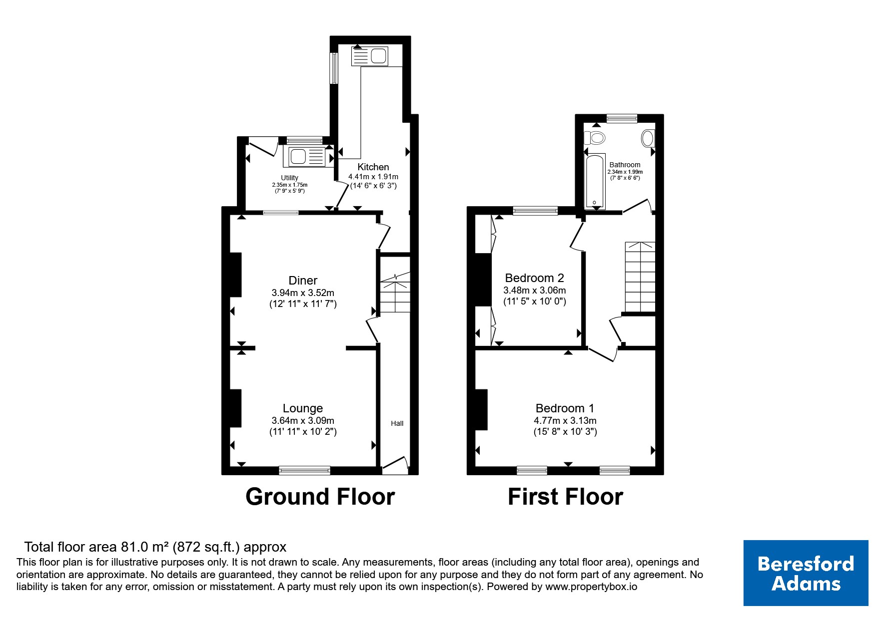 43, Victoria Street, Gwynedd floorplan