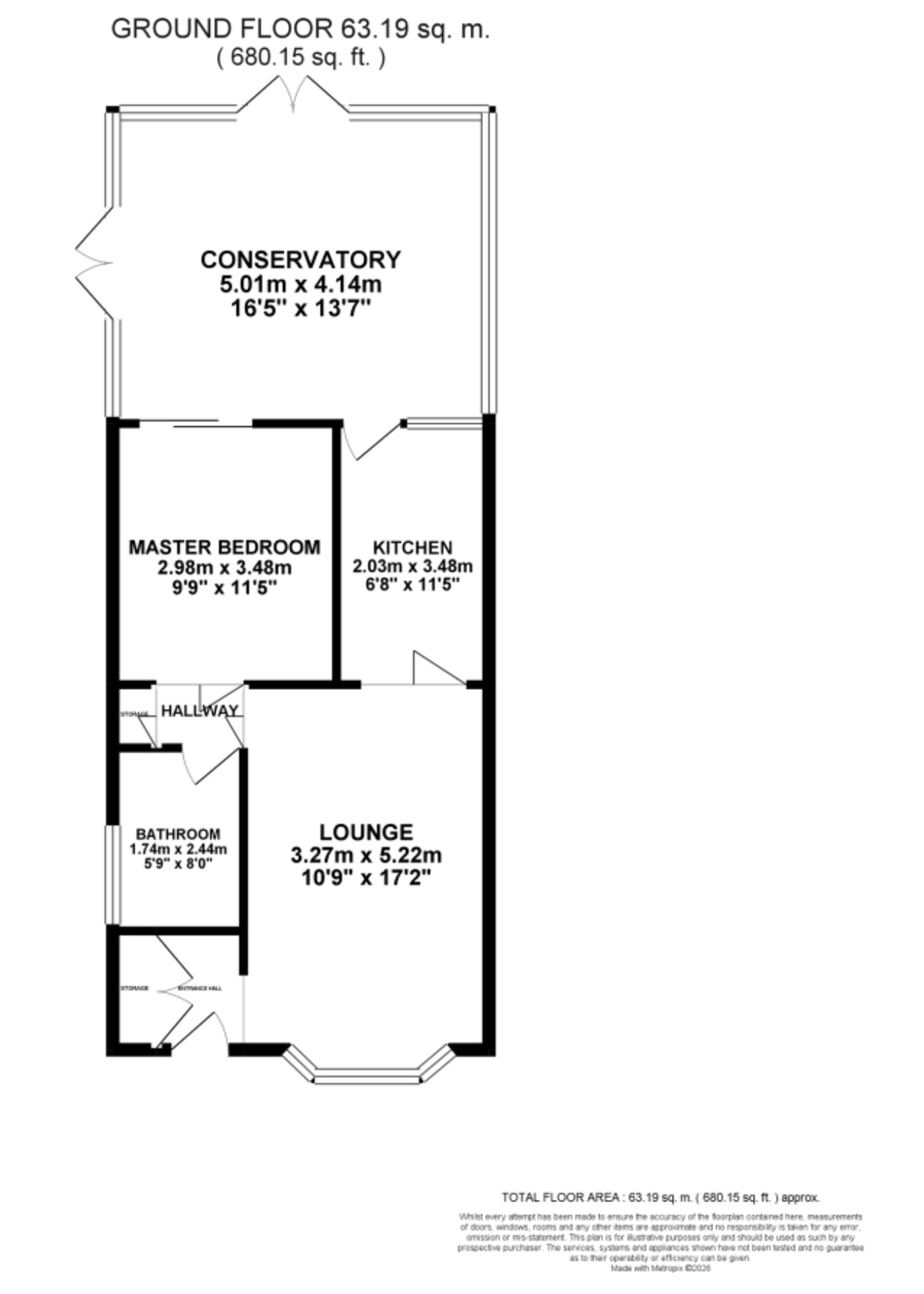 18 Kempton Grove, Stoke-On-Trent floorplan