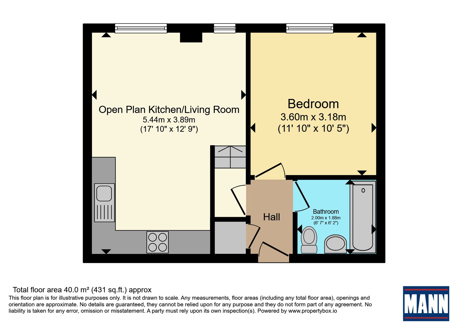 Flat 518,, The Vista Building, London floorplan