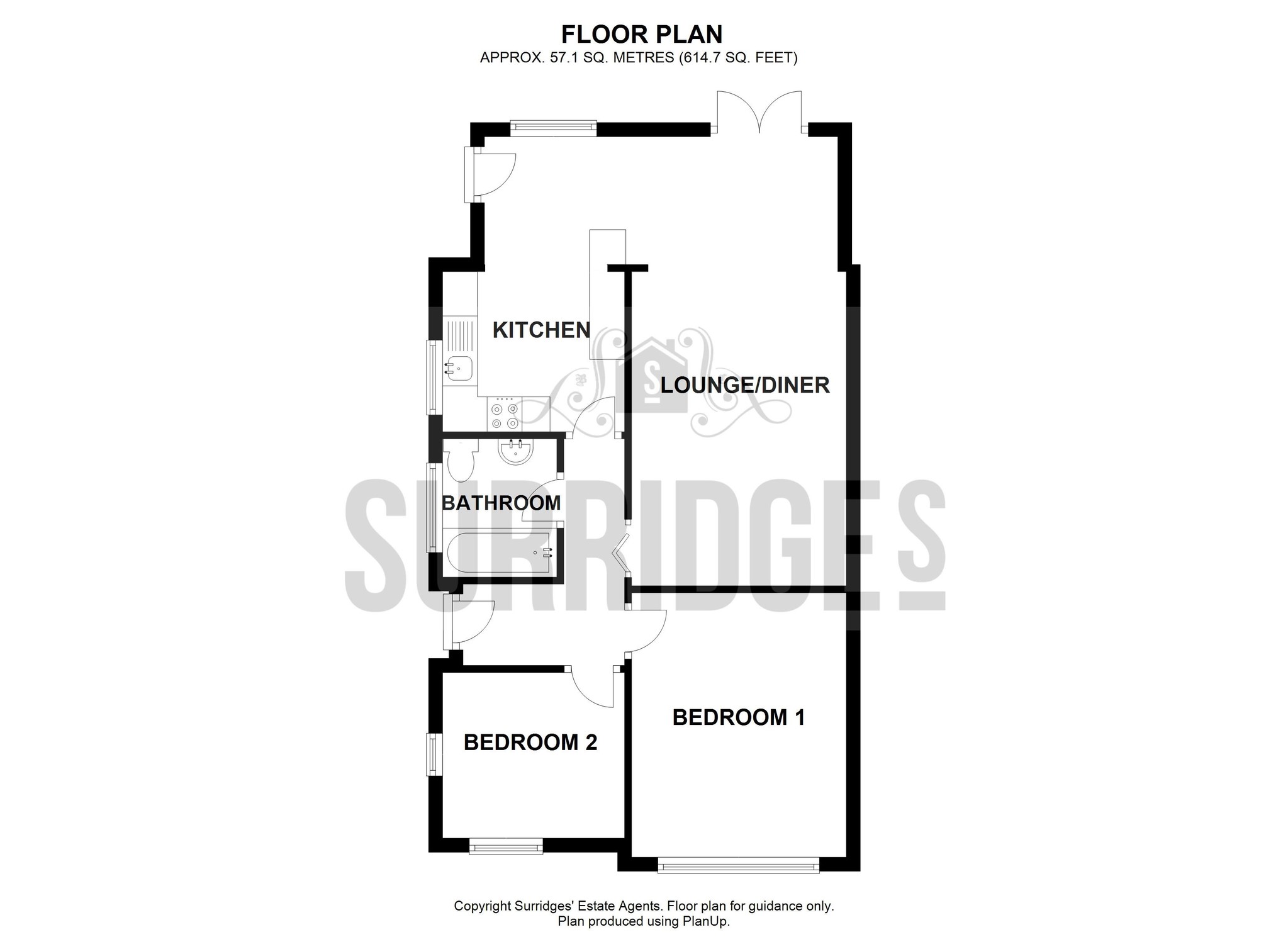 2 Bedrooms Semi-detached bungalow for sale in Romney Road, Polegate BN26