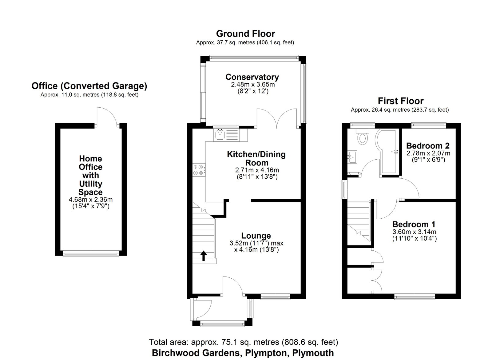 5, Birchwood Gardens, Plymouth floorplan