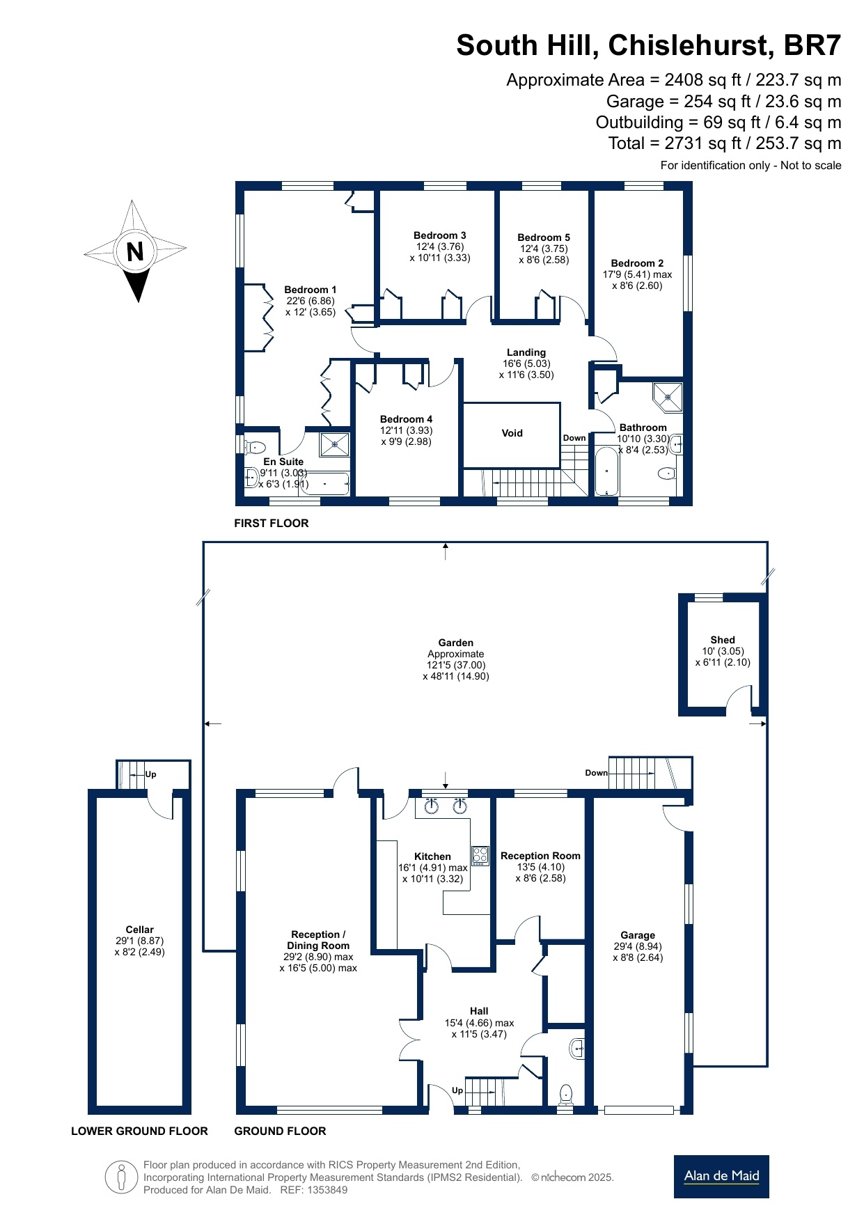 Little Spinney,, South Hill, Chislehurst floorplan