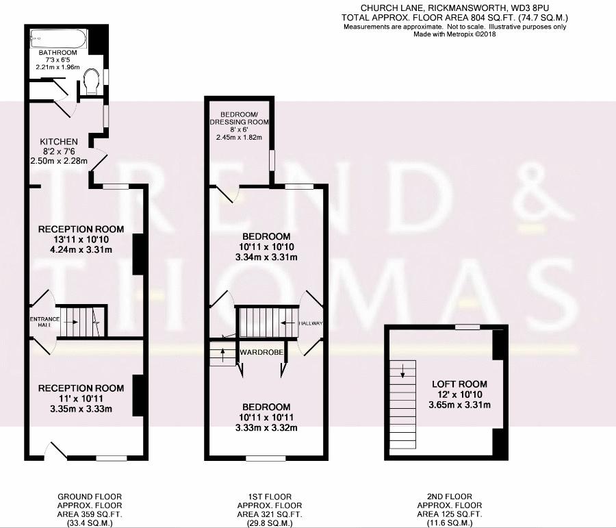 2 Bedrooms Terraced house for sale in Church Lane, Rickmansworth WD3