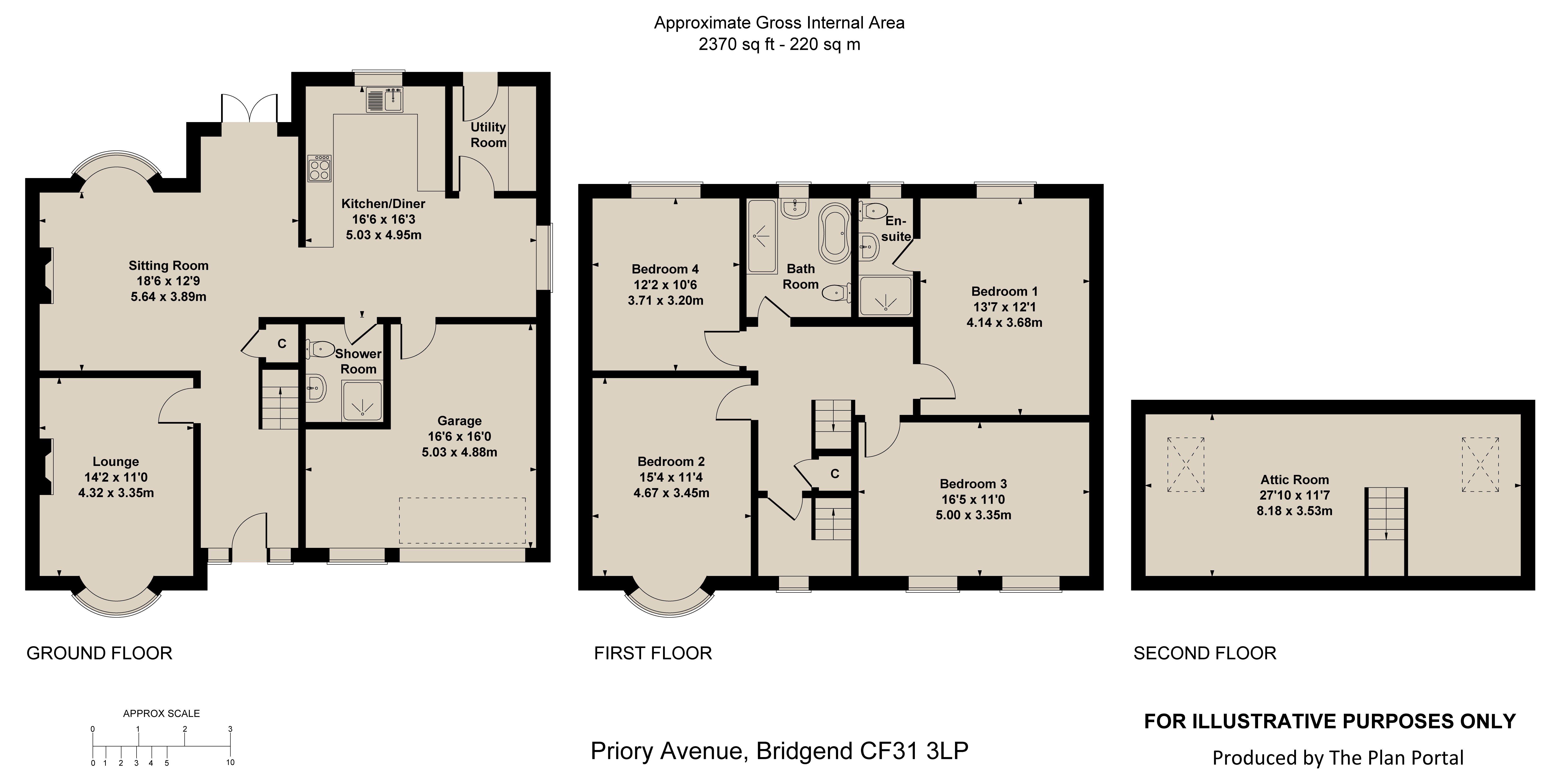 59, Priory Avenue, Bridgend floorplan