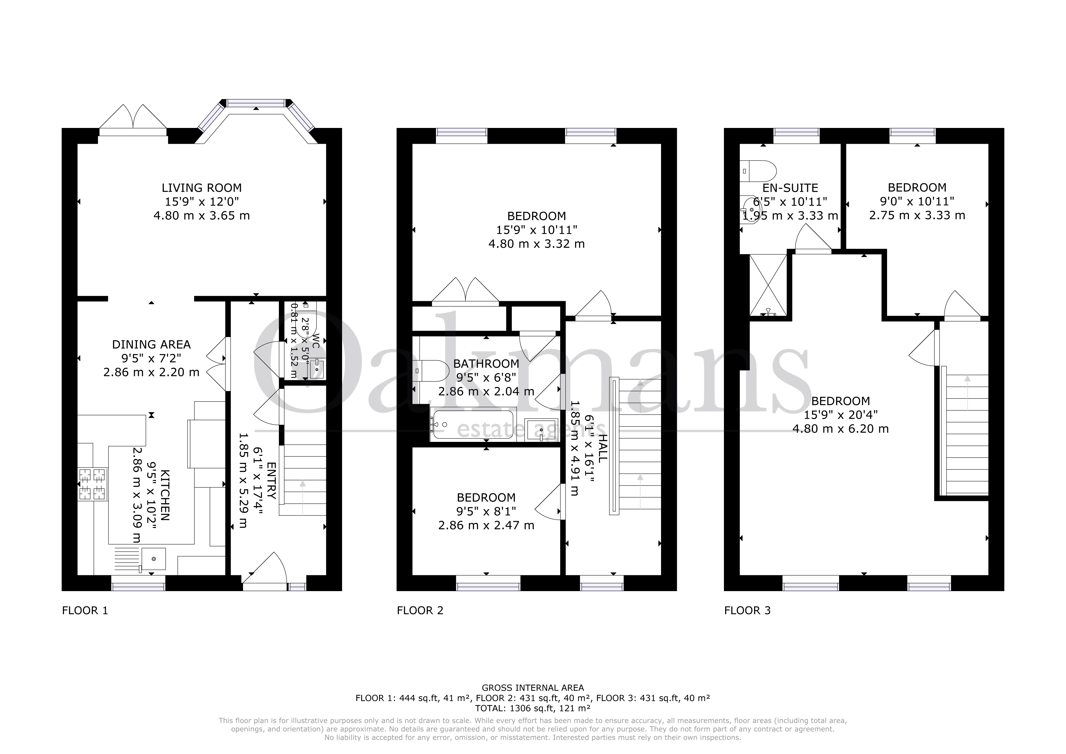 215, Park Way, Rednal floorplan