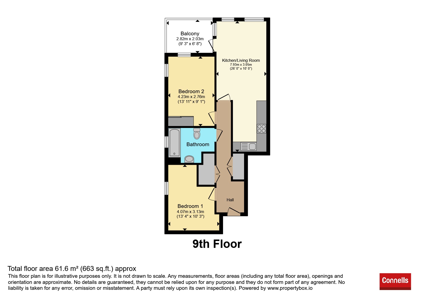 60, Hartley Apartment, Perceval Square, Harrow floorplan