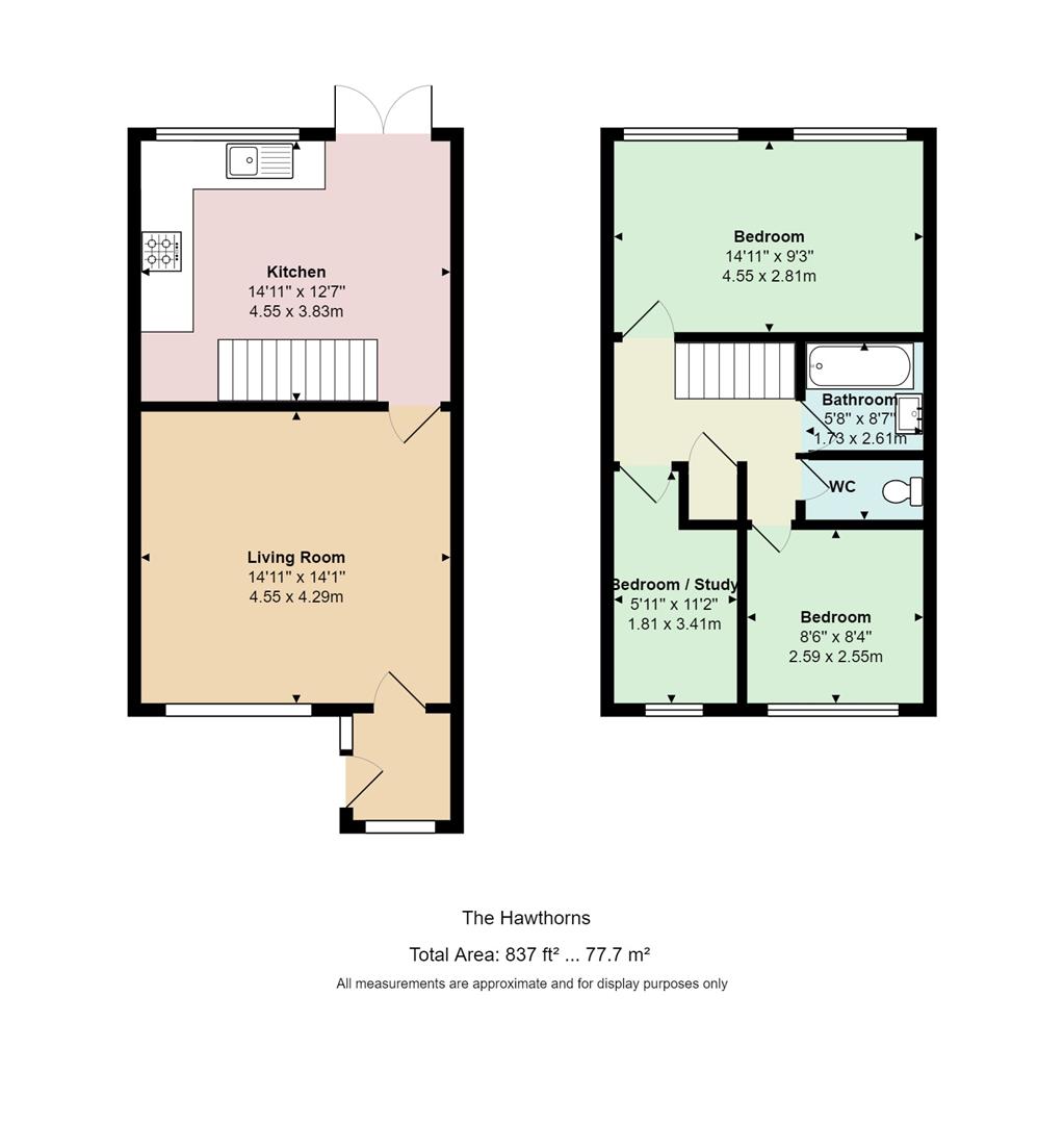 67, The Hawthorns, Cardiff floorplan