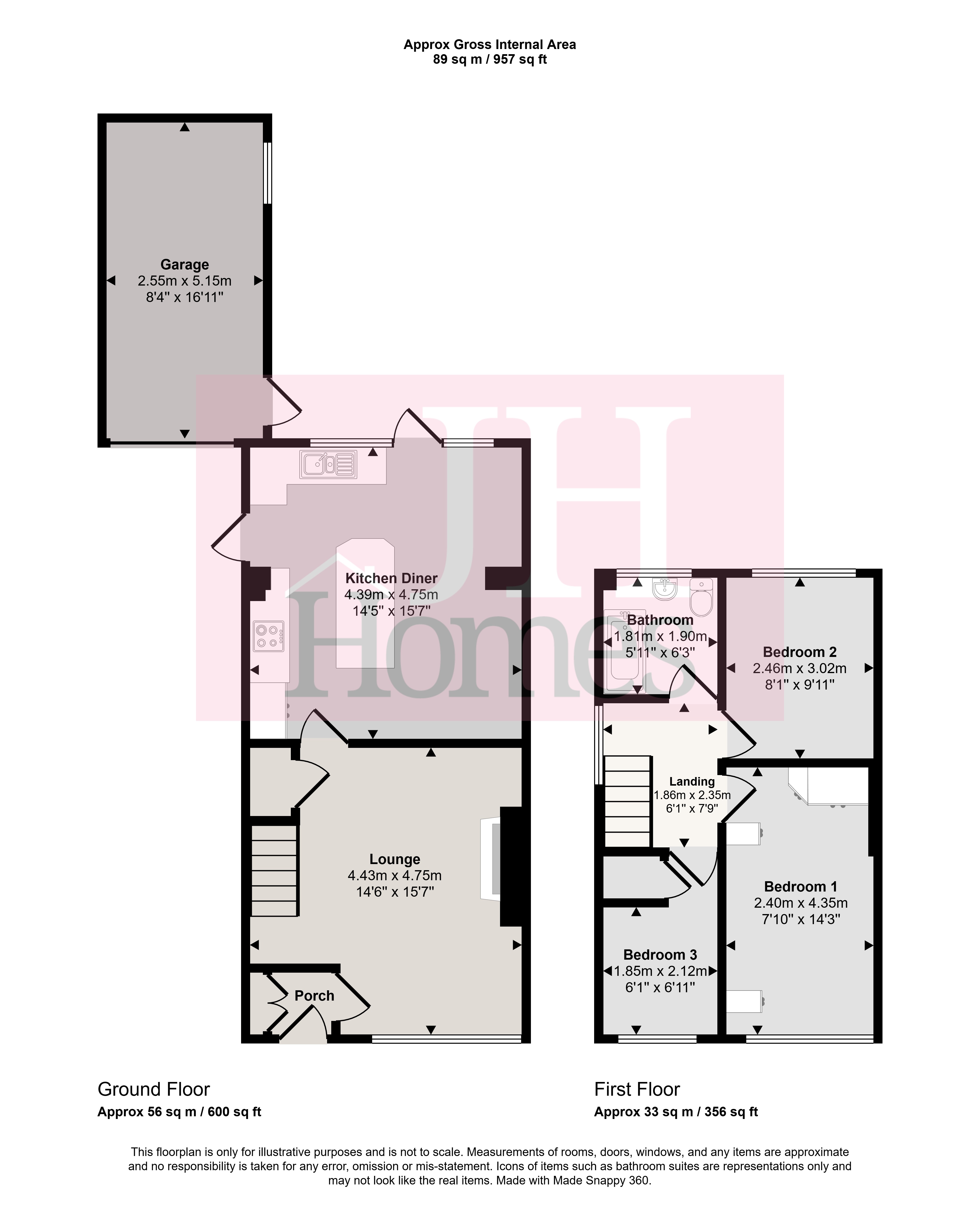 13, Hampsfell Road, Ulverston floorplan