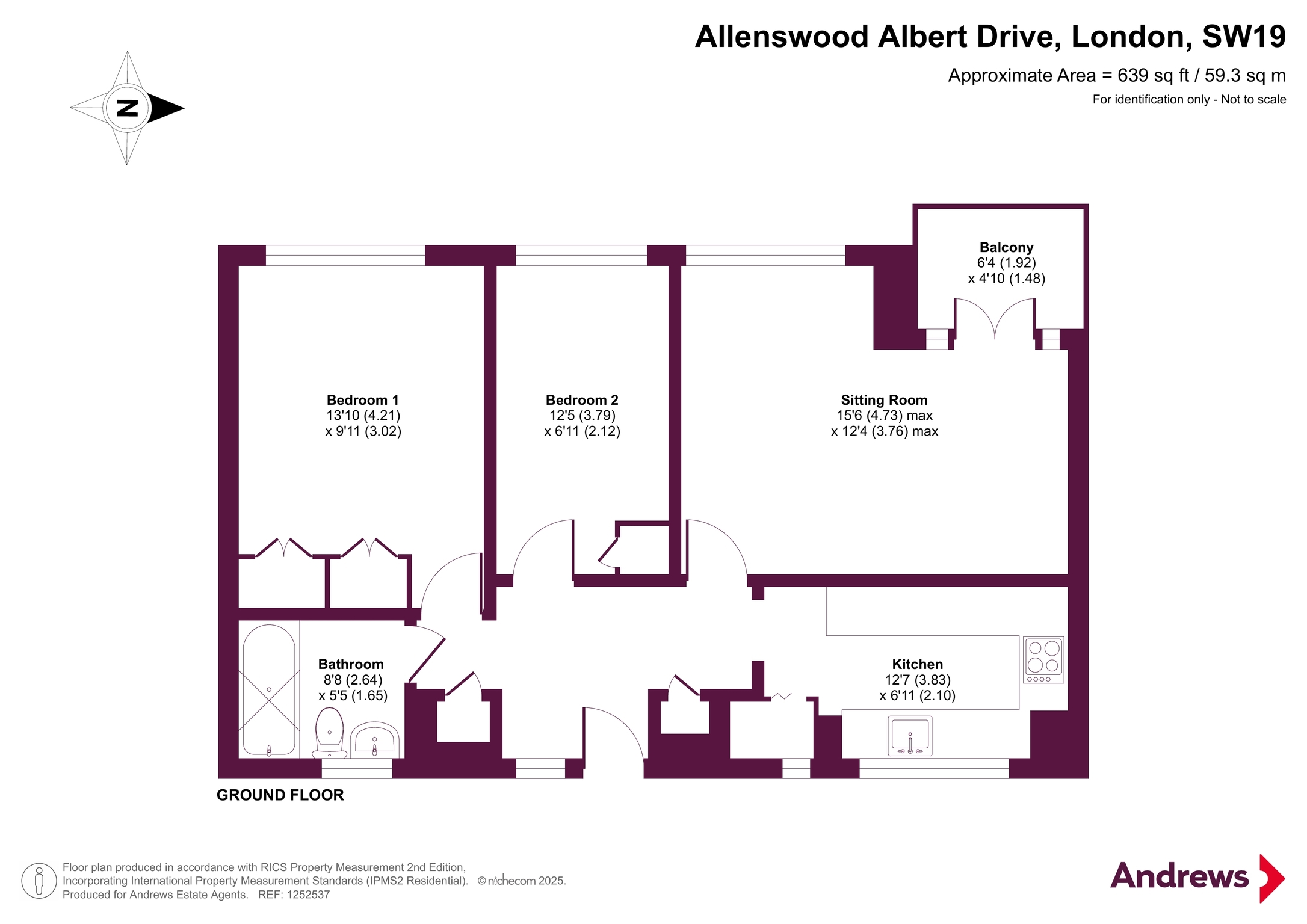 Albert Drive Albert Drive, London SW19, 2 bedroom flat for sale - 69627785 ...
