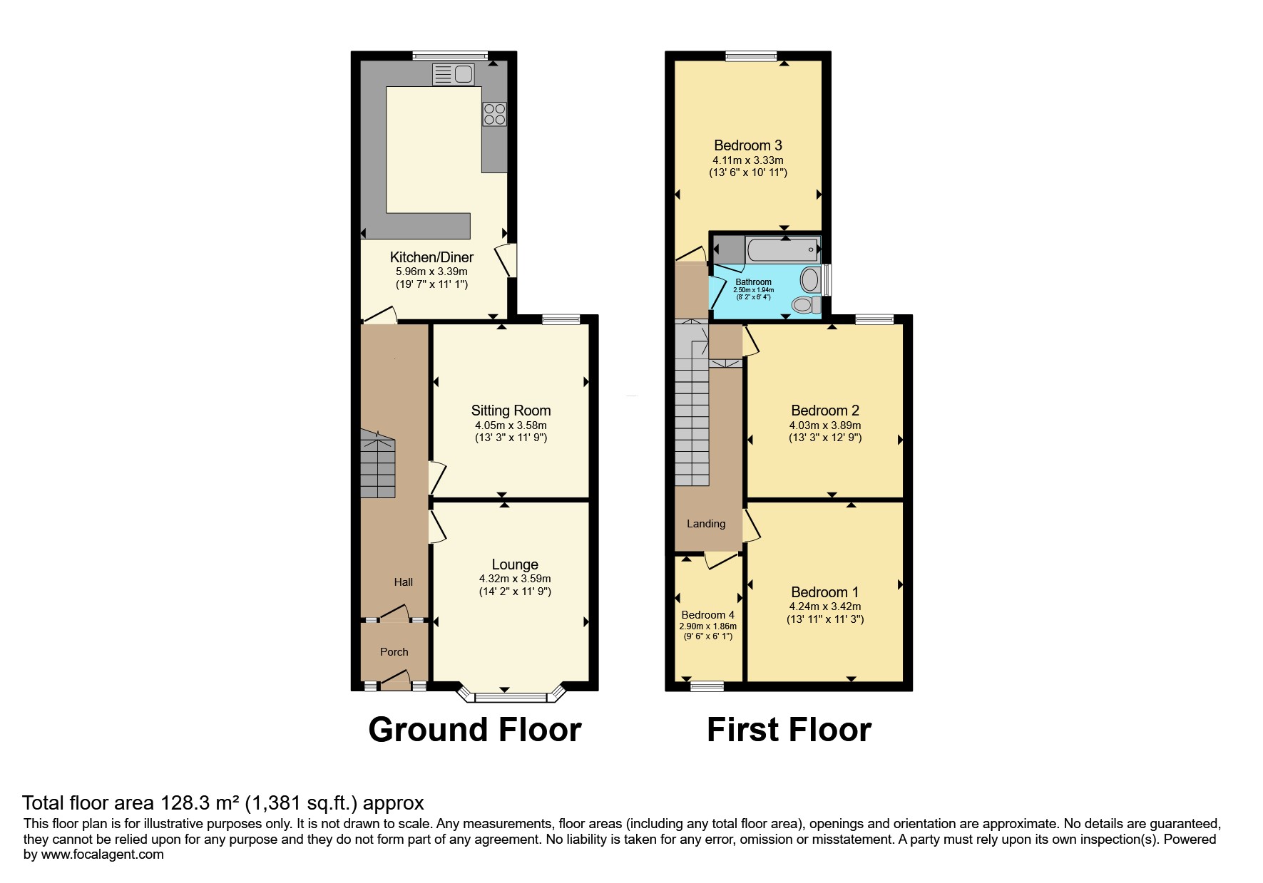 14, Prince Alfred Road, Liverpool floorplan