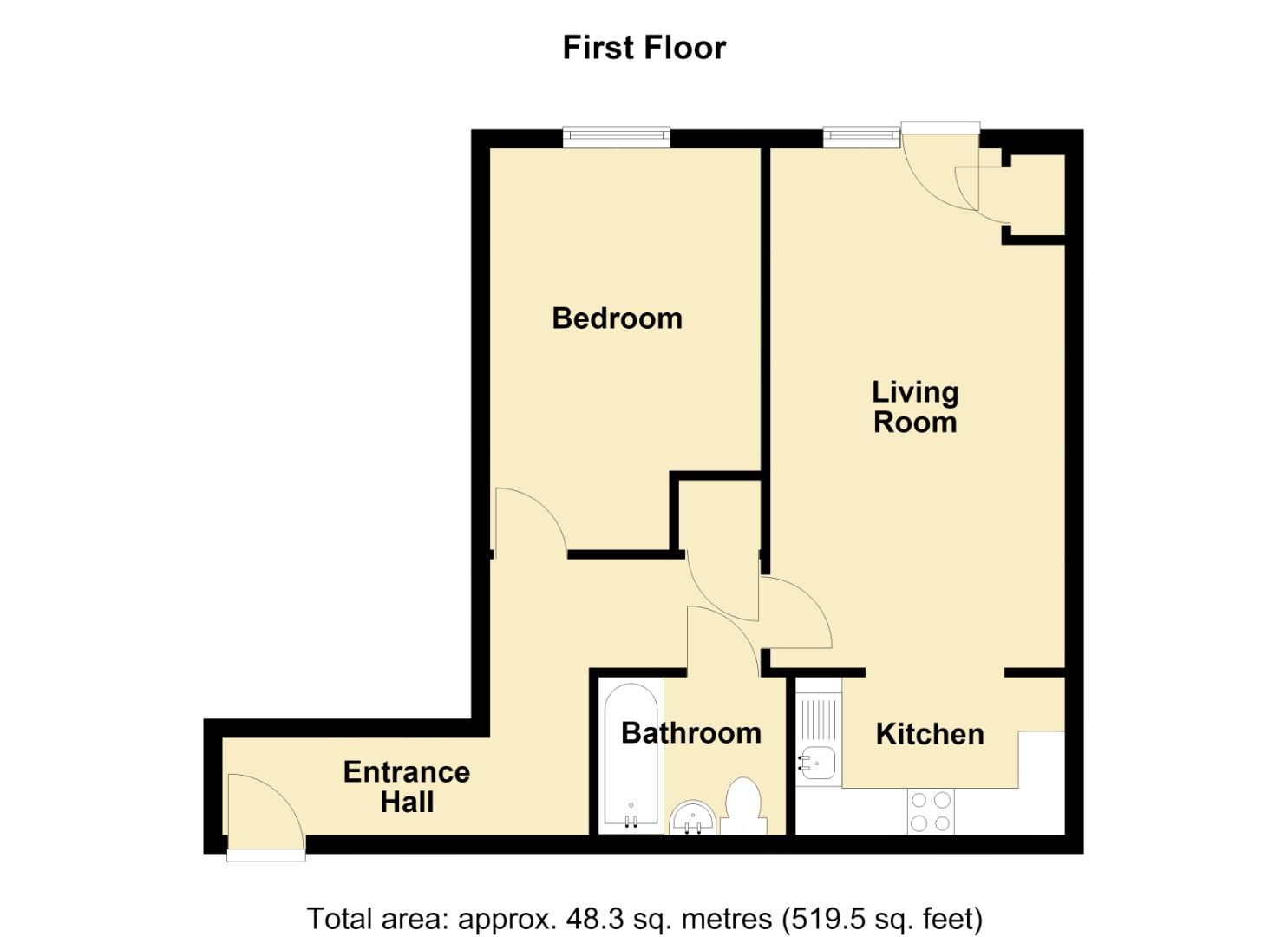 172, Tanners Close, Crayford floorplan