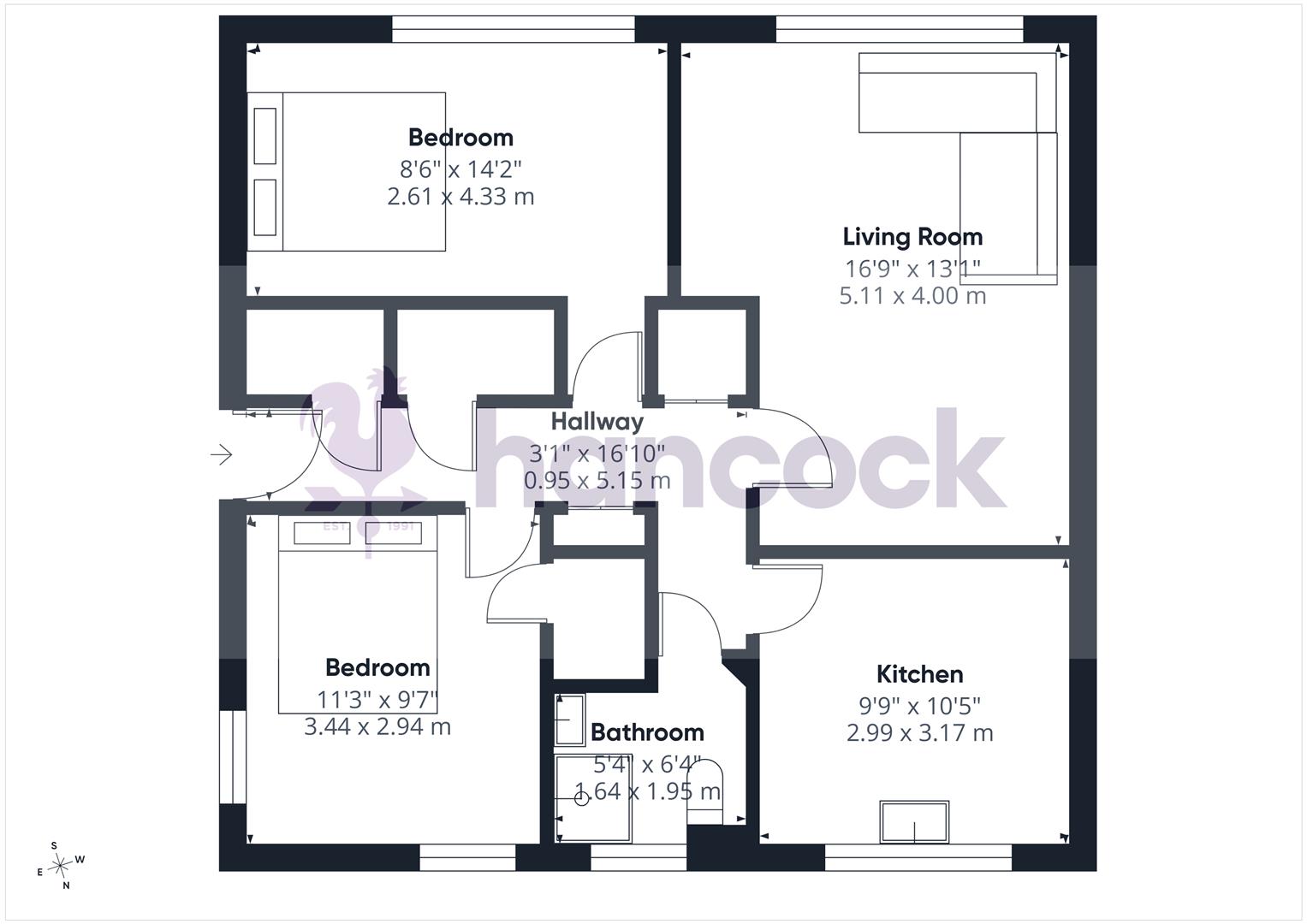55, Longlands Road, Emsworth floorplan