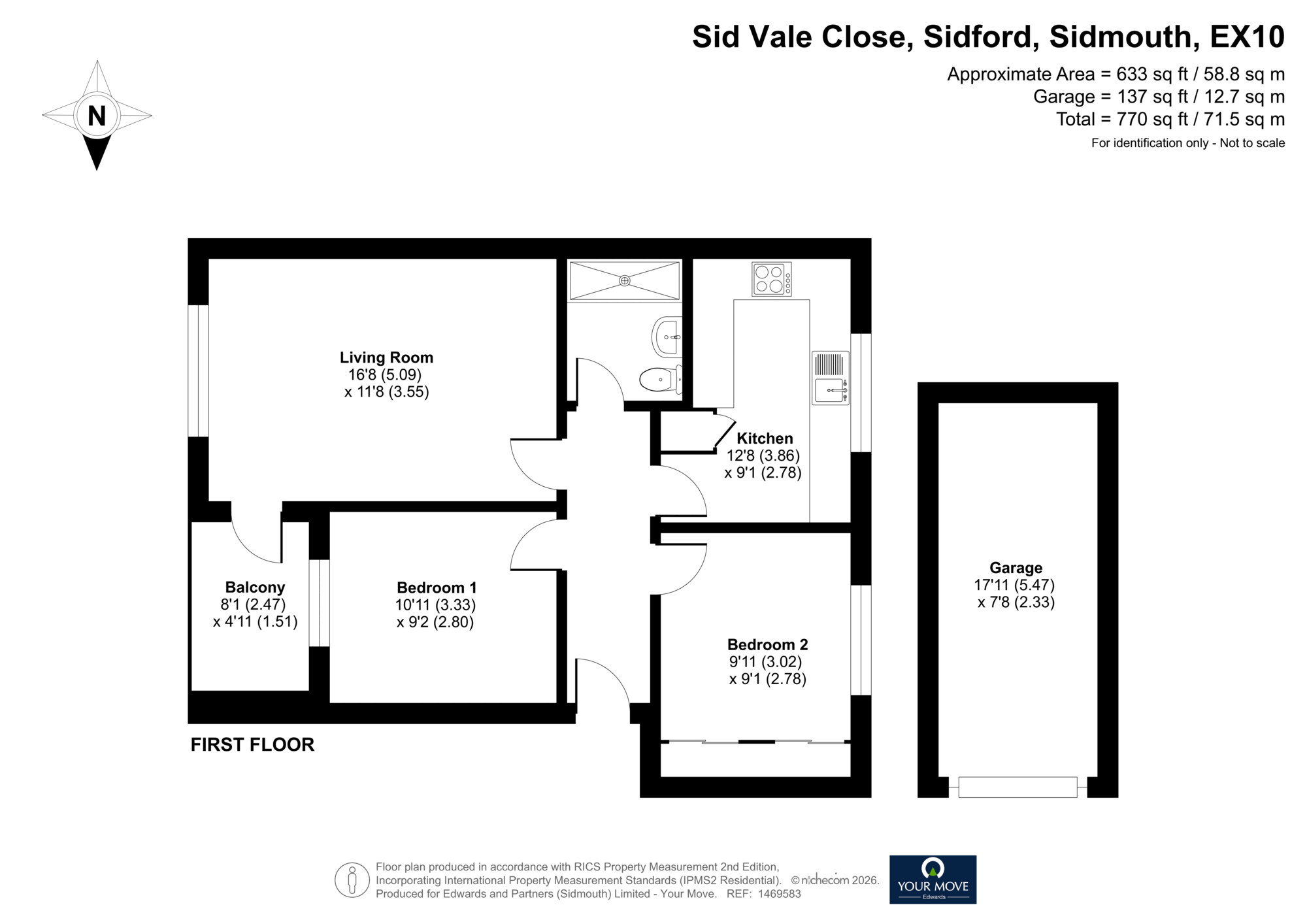 Flat 7, Sid Vale Court,, Sid Vale Close, Sidmouth floorplan