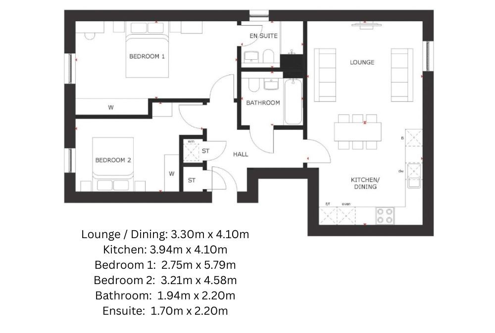 Plot 171 'Balgove', 11, Brickman Gardens, St Andrews floorplan