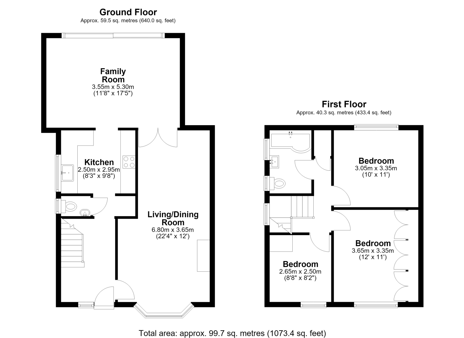 Melrose, Green Road, Egham floorplan