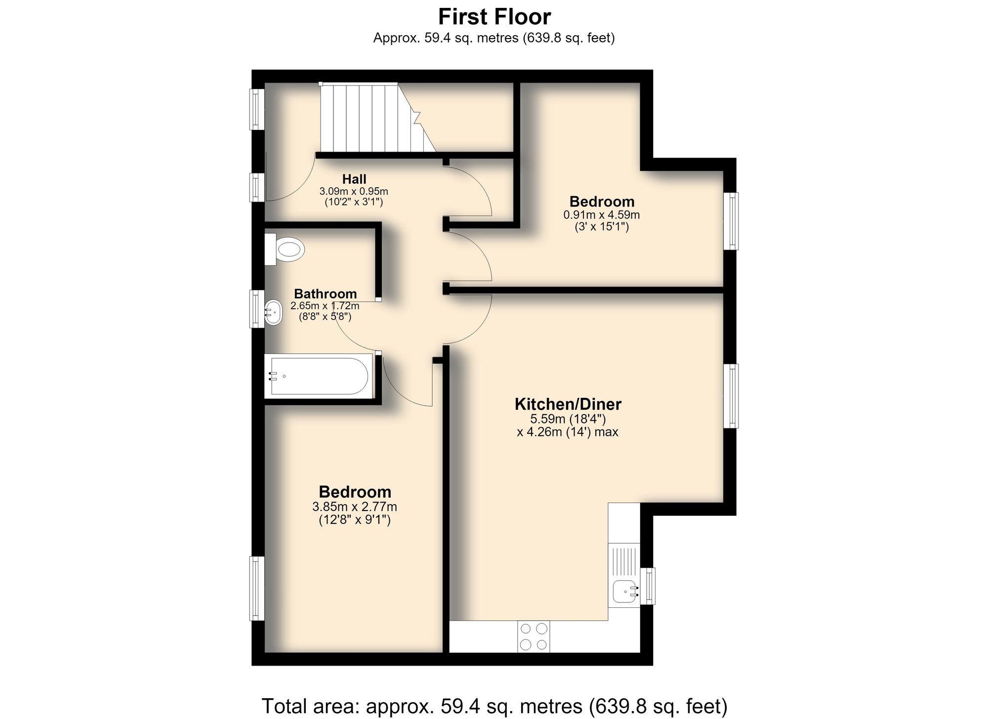 7 Moss House Court, Sheffield floorplan