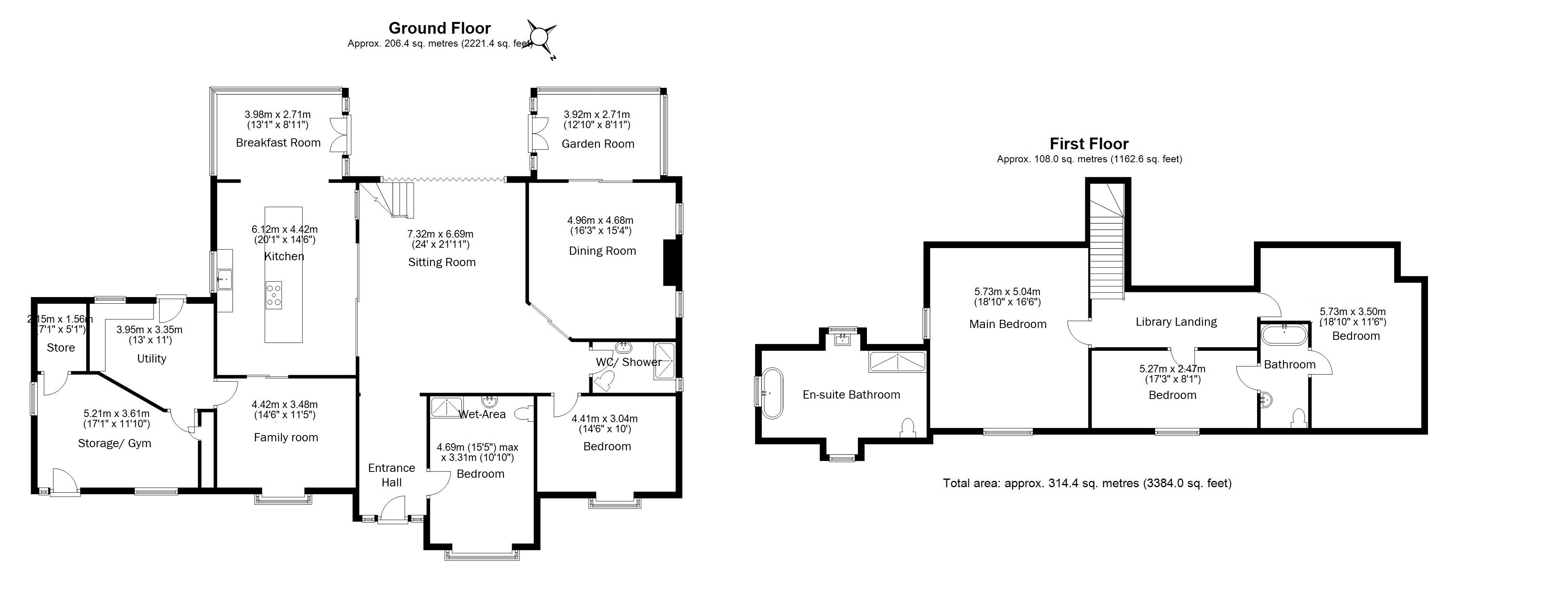 6, Oaklands Rise, Hertfordshire floorplan