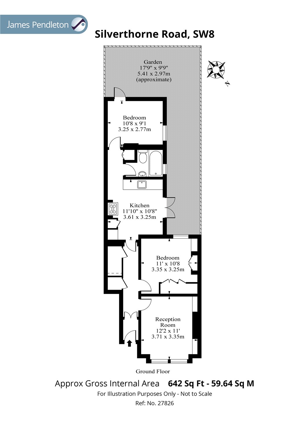 2 Bedrooms Flat to rent in Silverthorne Road, Battersea, London SW8